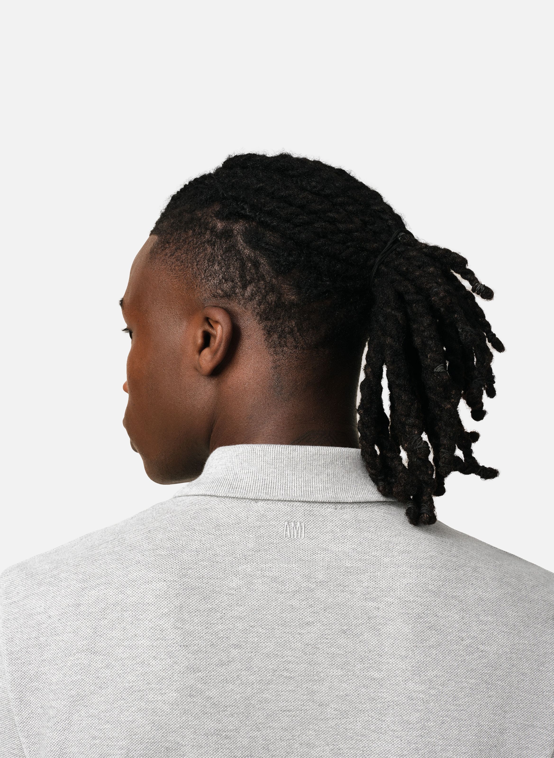 Polo Ami de Coeur unisexe AMI PARIS Gris