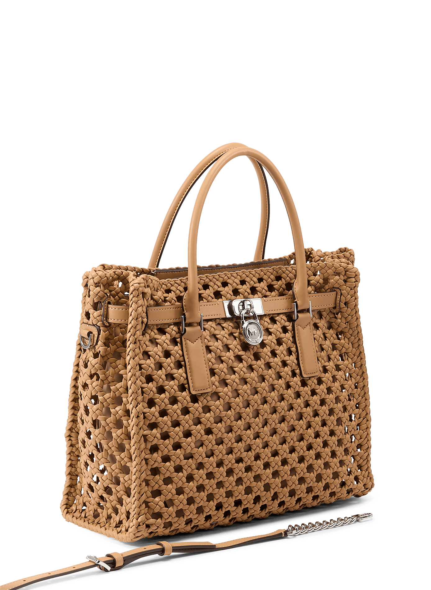 Grande borsa Hamilton Moderna intrecciata MICHAEL KORS Marrone