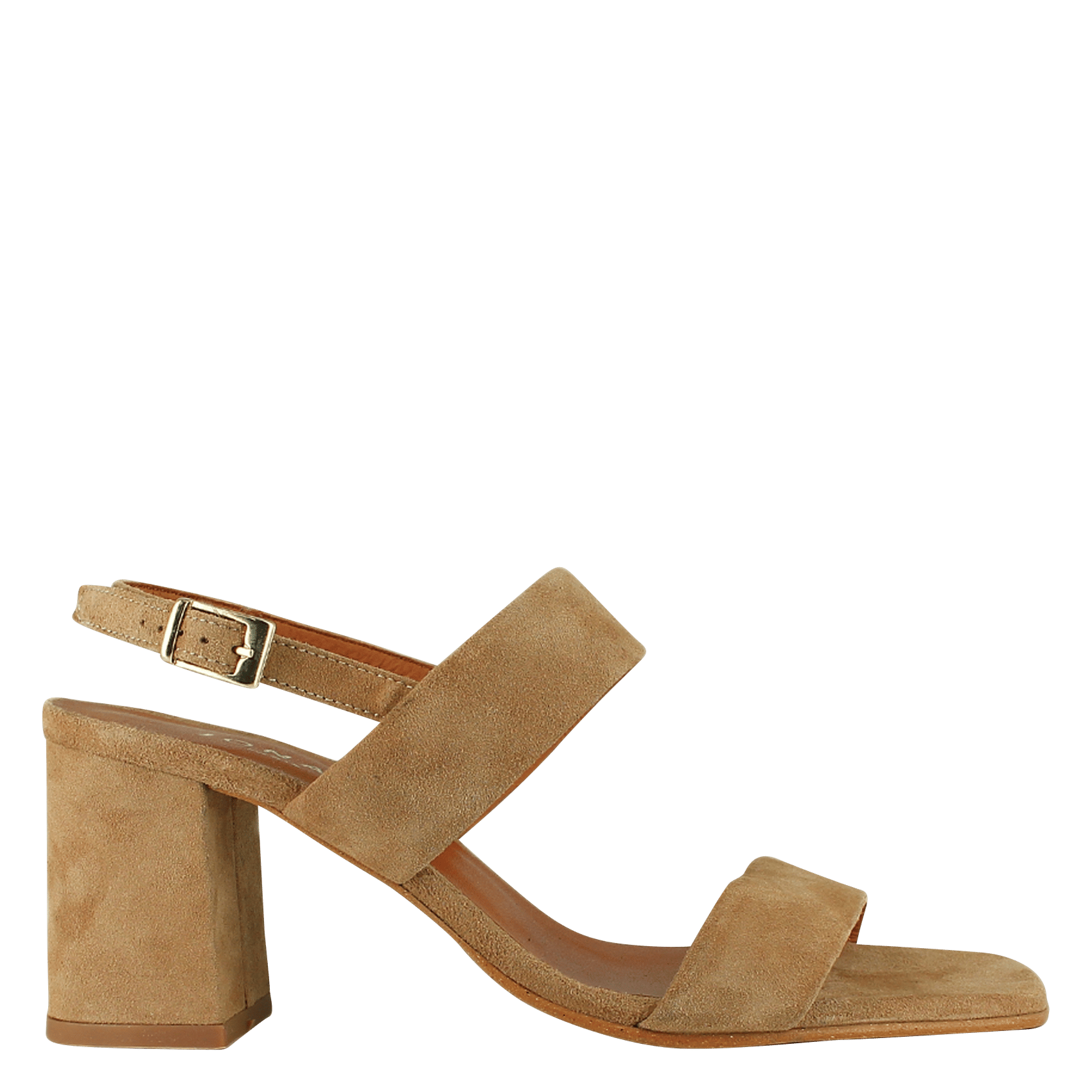 Sandales à talon haut en cuir velours vico JONAK Marron