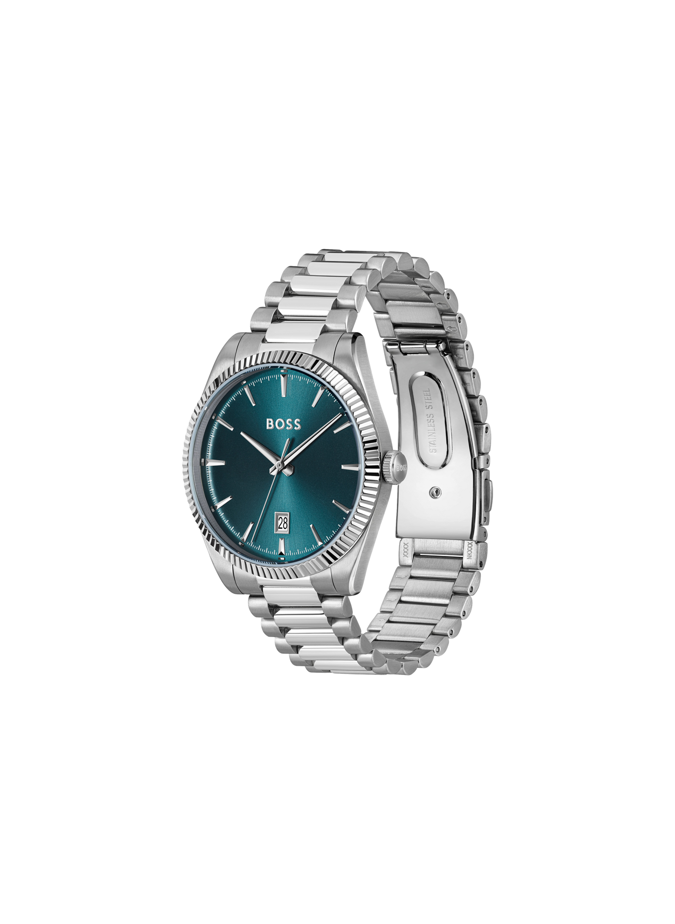 Montre quartz Cheswick en acier inoxydable BOSS MONTRES Bleu