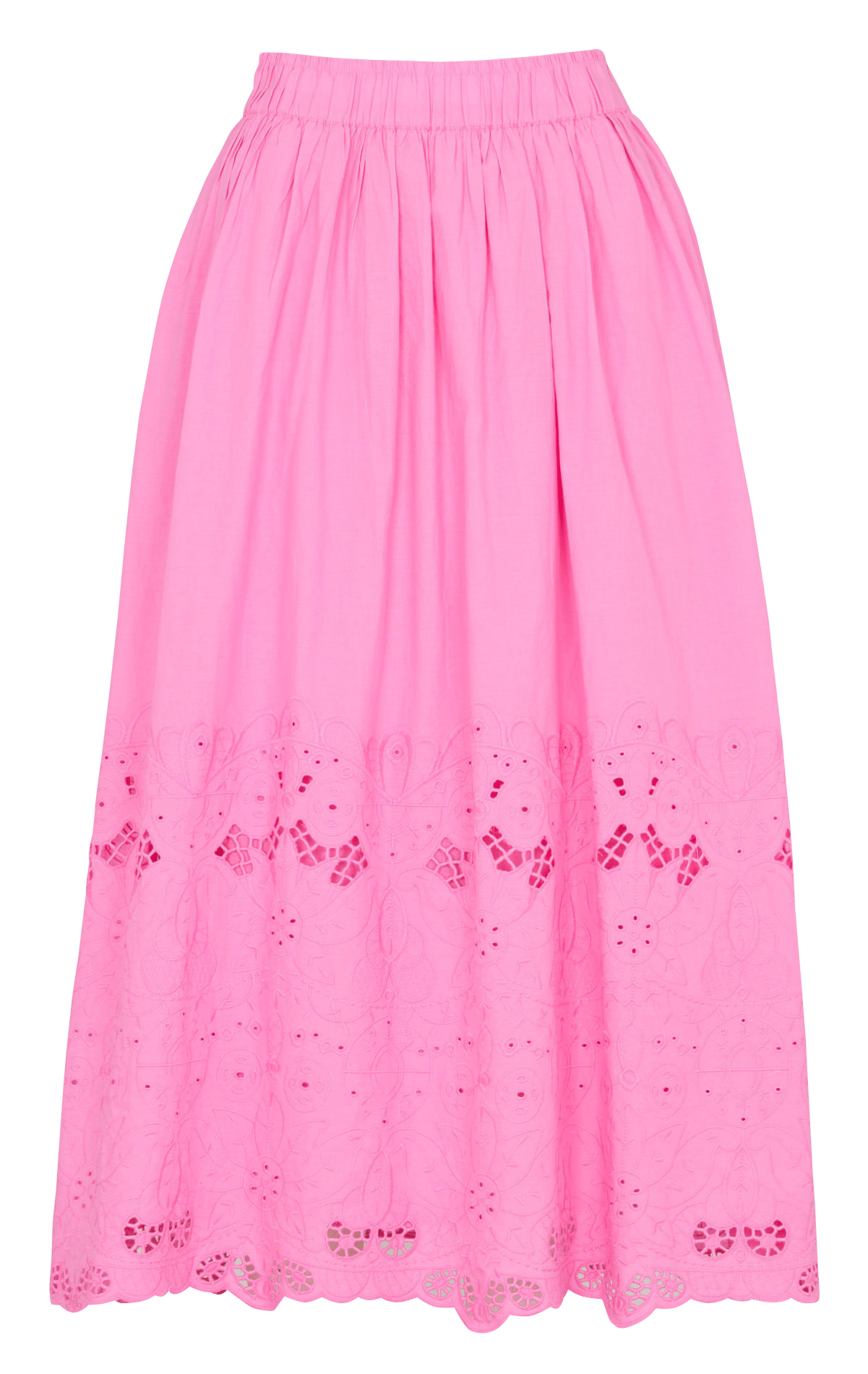Jupe évasée en coton brune MAISON 123 Rose