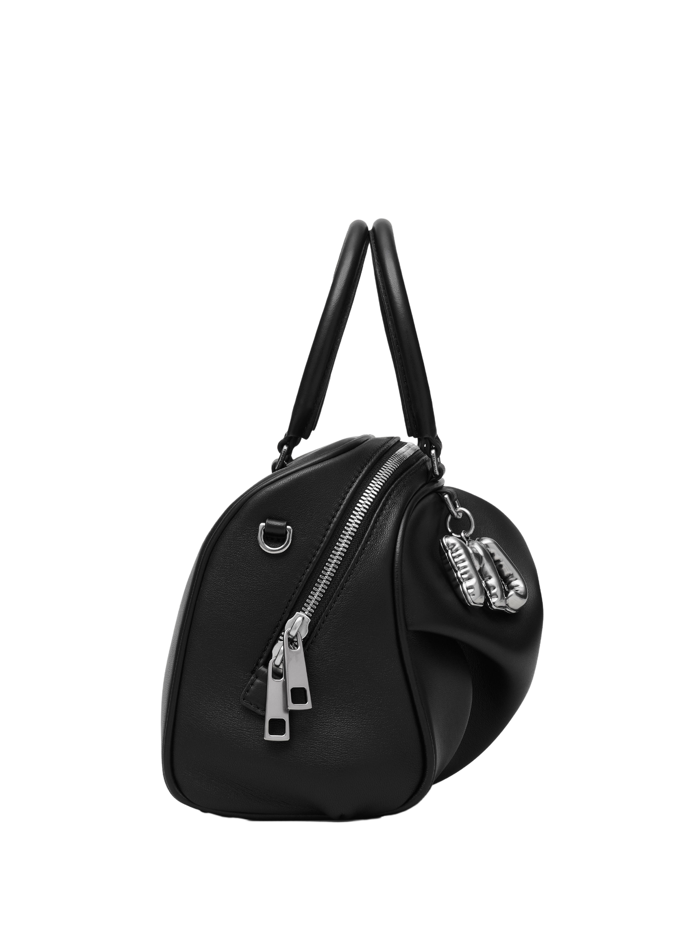 Sac The Small Wave en cuir d'agneau MARC JACOBS Schwarz