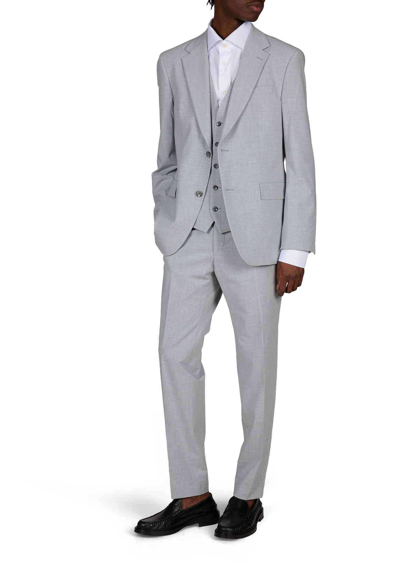 Veste de tailleur droite unie STRELLSON Gris