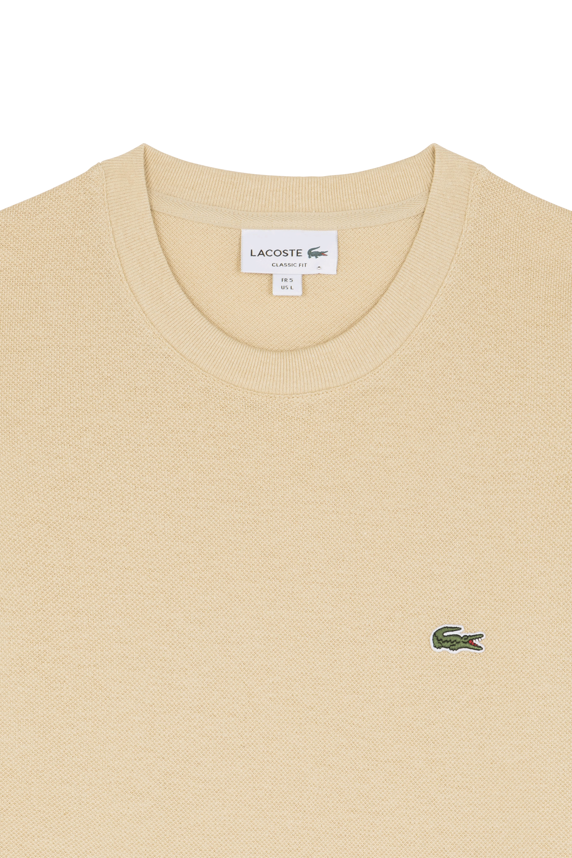 T-shirt tee-shirt LACOSTE Beige