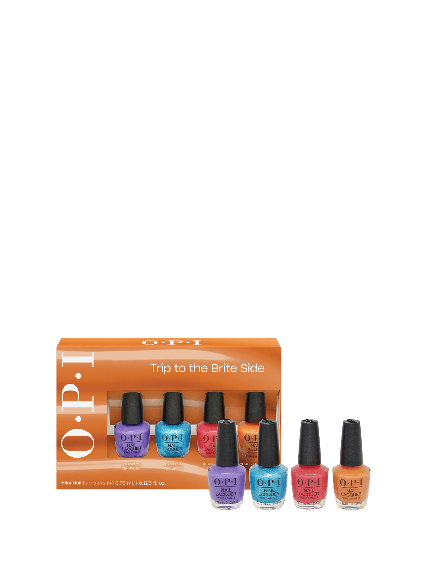 Coffret de 4 minis vernis à ongles - Glowin' on Vacay, Sky Blue's the Limit, Bright Where I Belong!, Your Zestination Awaits OPI No color