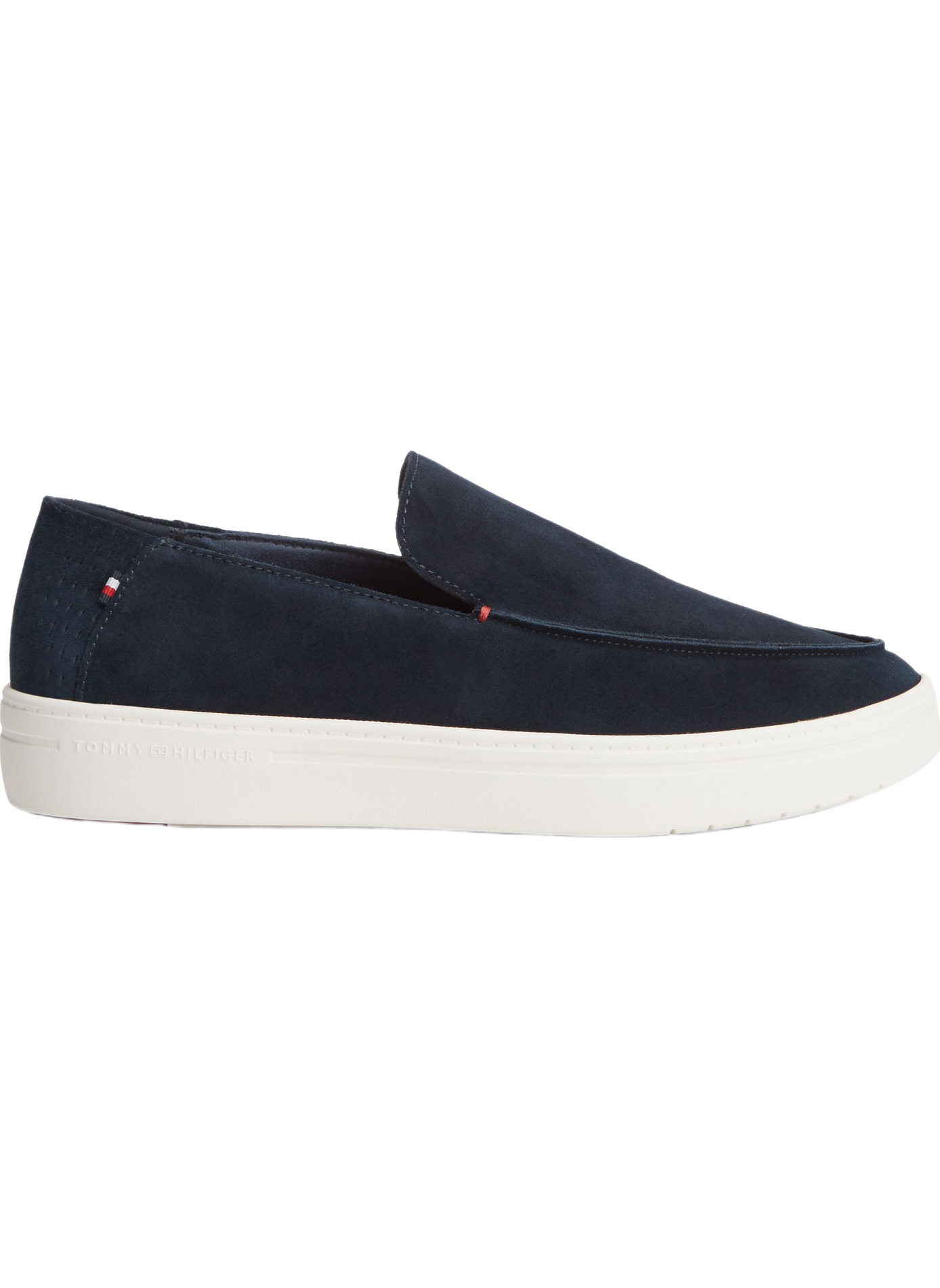 Leather loafers with ventilation TOMMY HILFIGER Blue