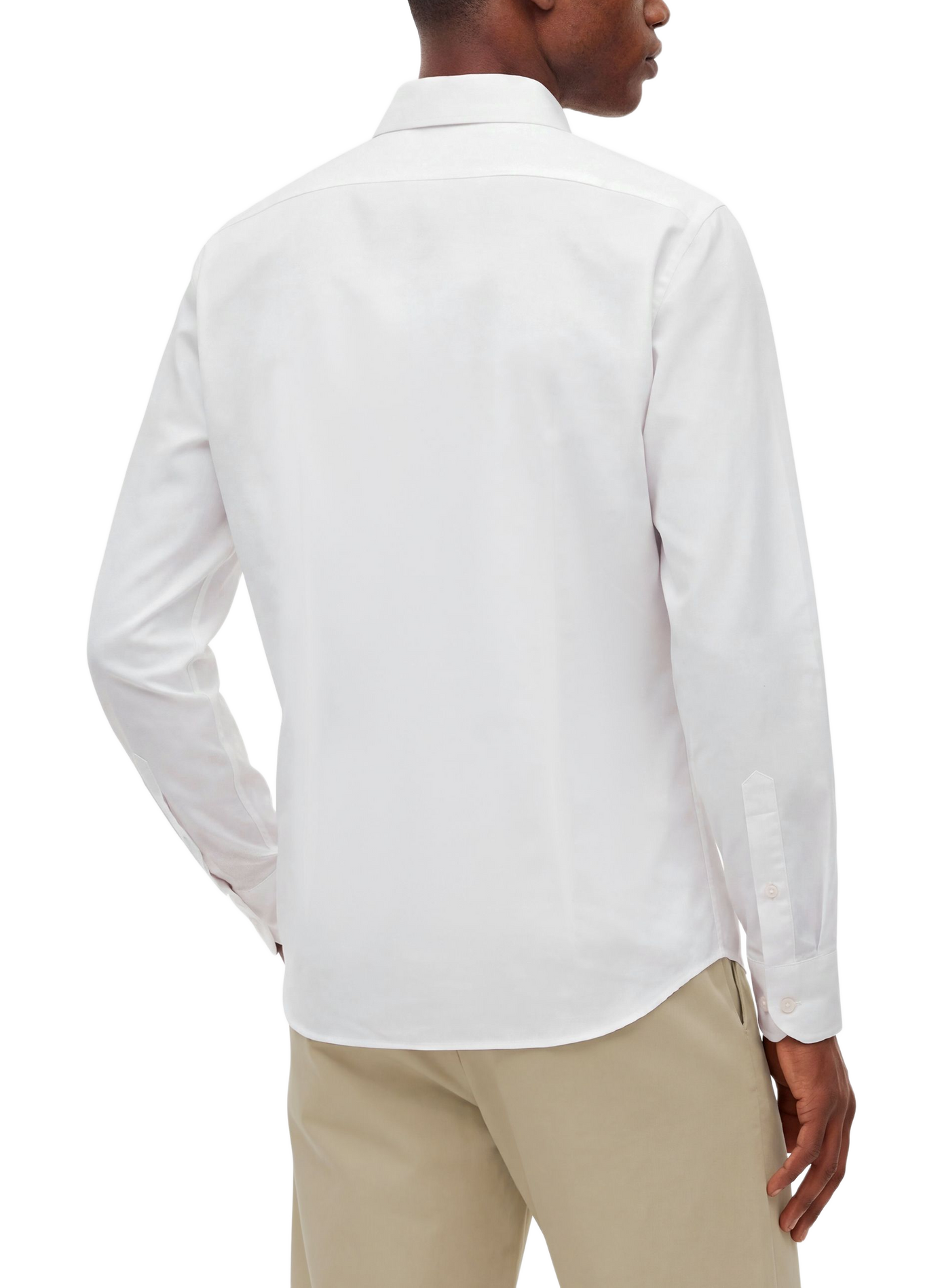Straight classic collar shirt in cotton TOMMY HILFIGER White