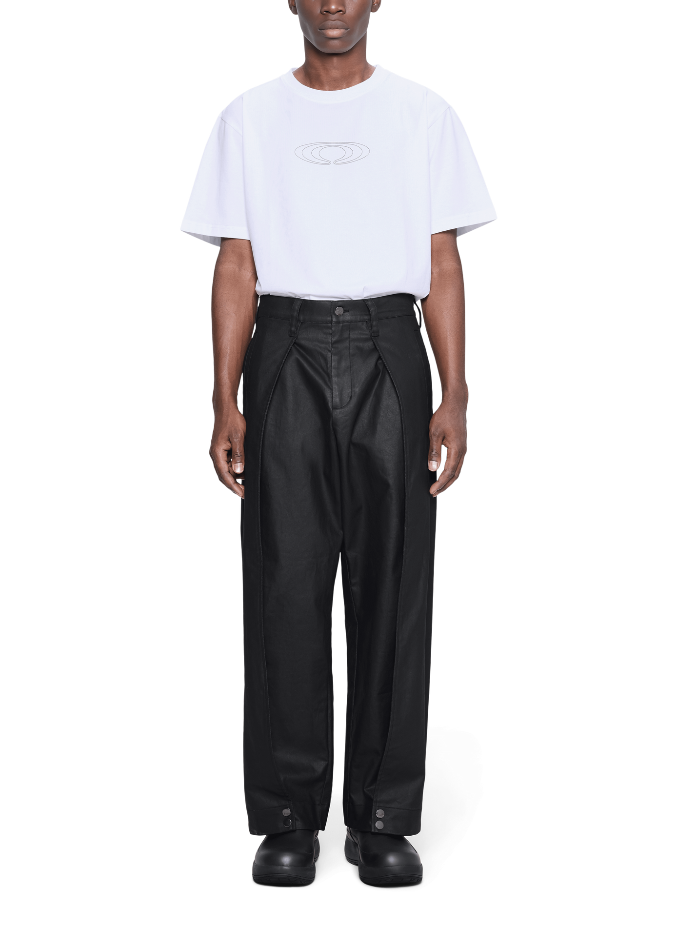 Pantalon large RAINS Noir