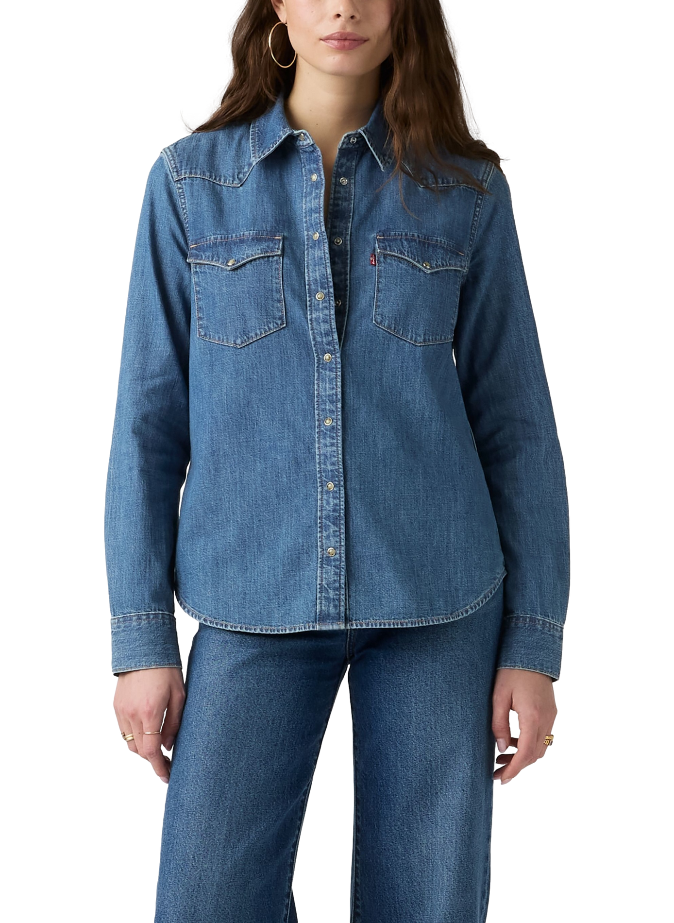 Overhemd Heritage Western van katoenen denim LEVI'S Blauw