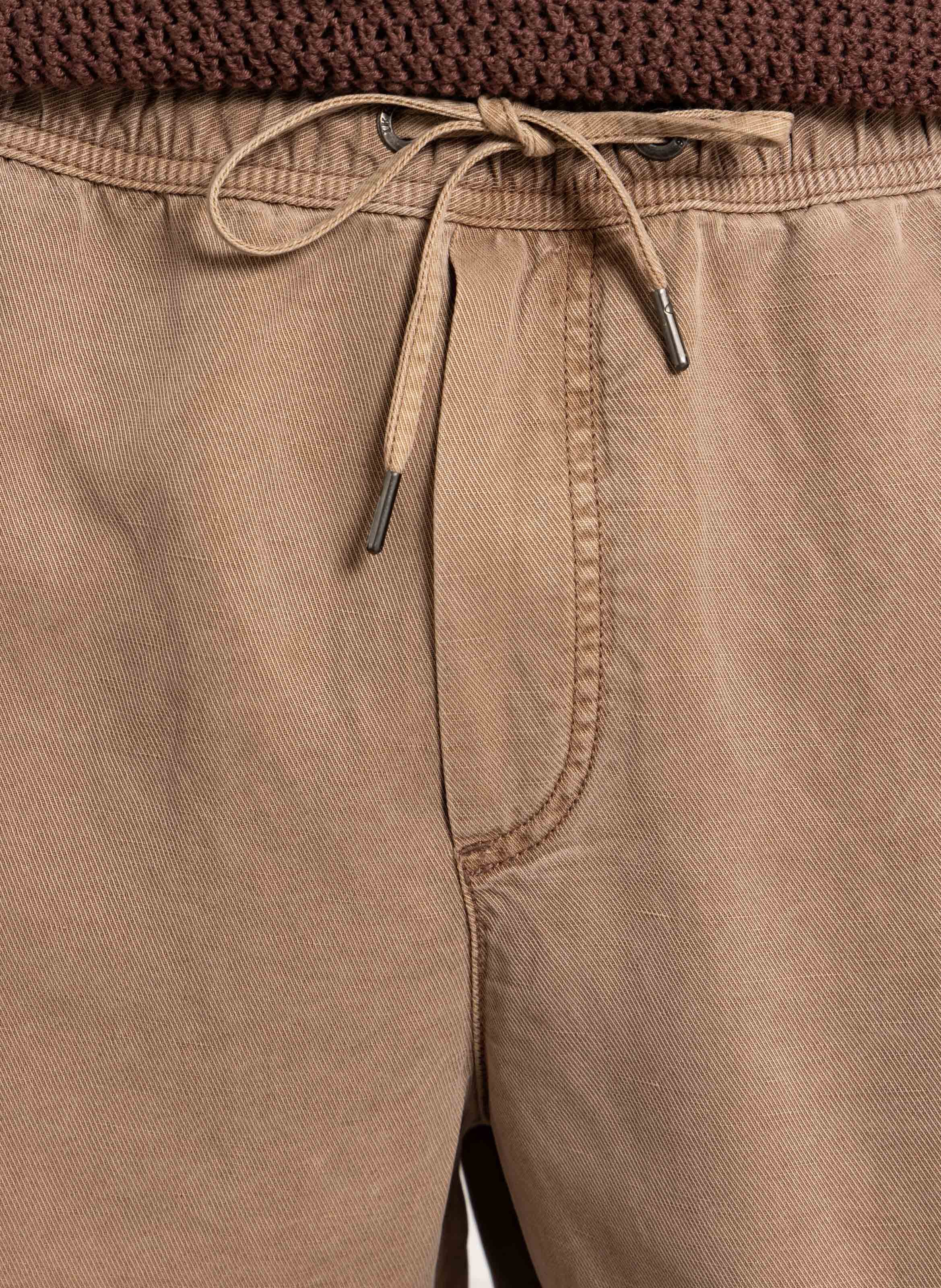 Bermuda casual droit uni IKKS Beige