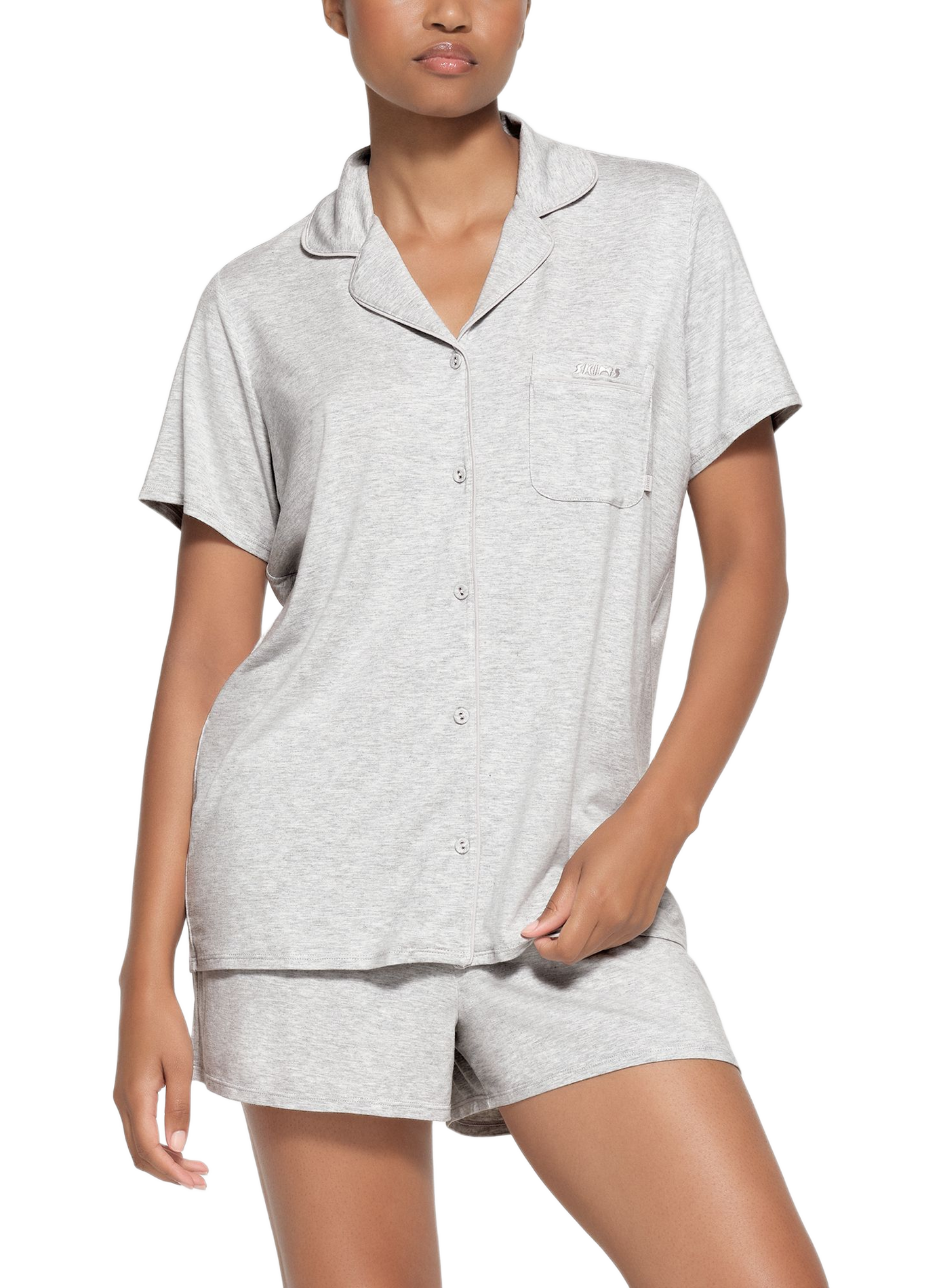 Ensemble de pyjama court | Gris SKIMS Femme