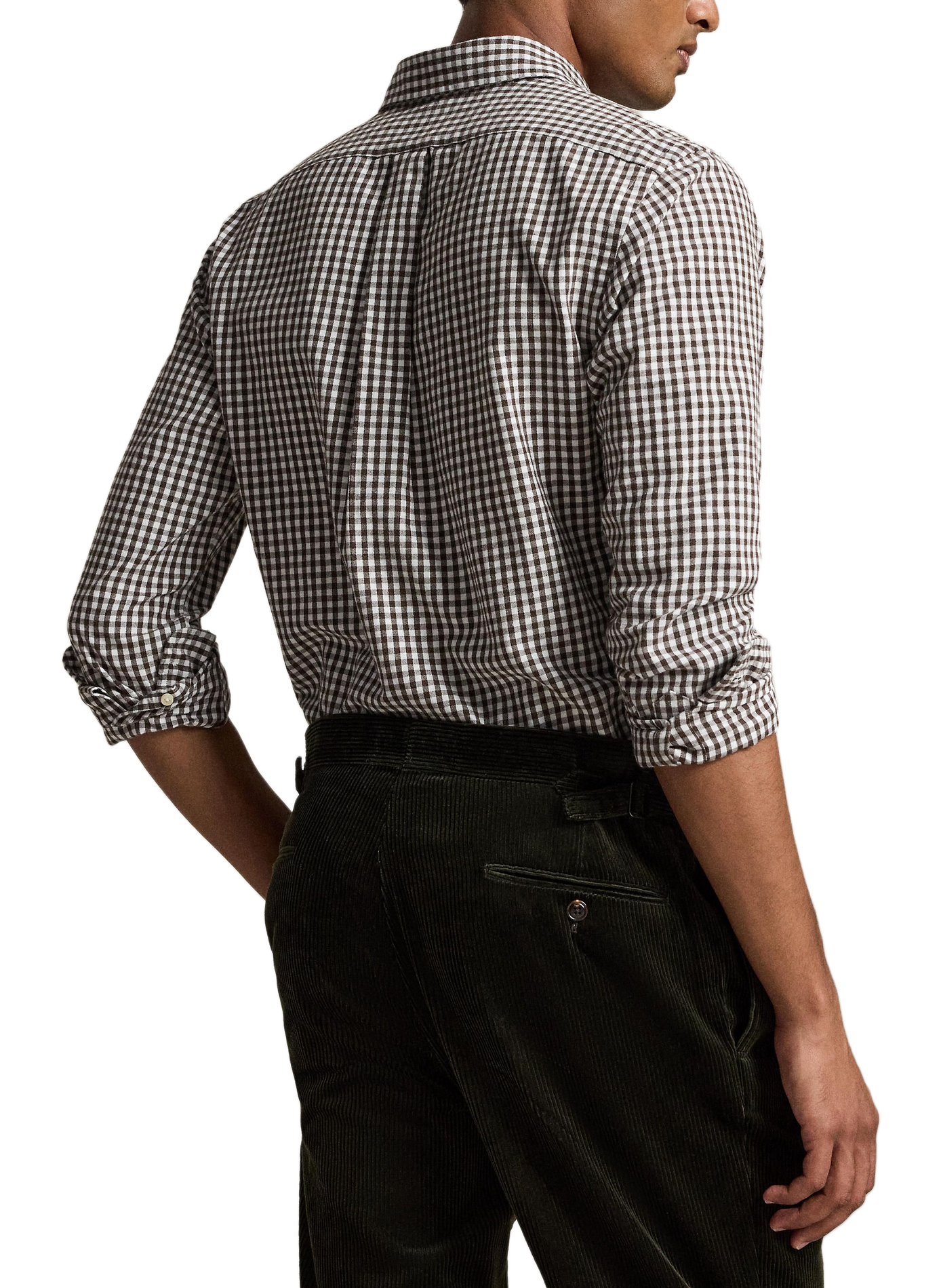Chemise droite à carreaux en coton  POLO RALPH LAUREN Blanc