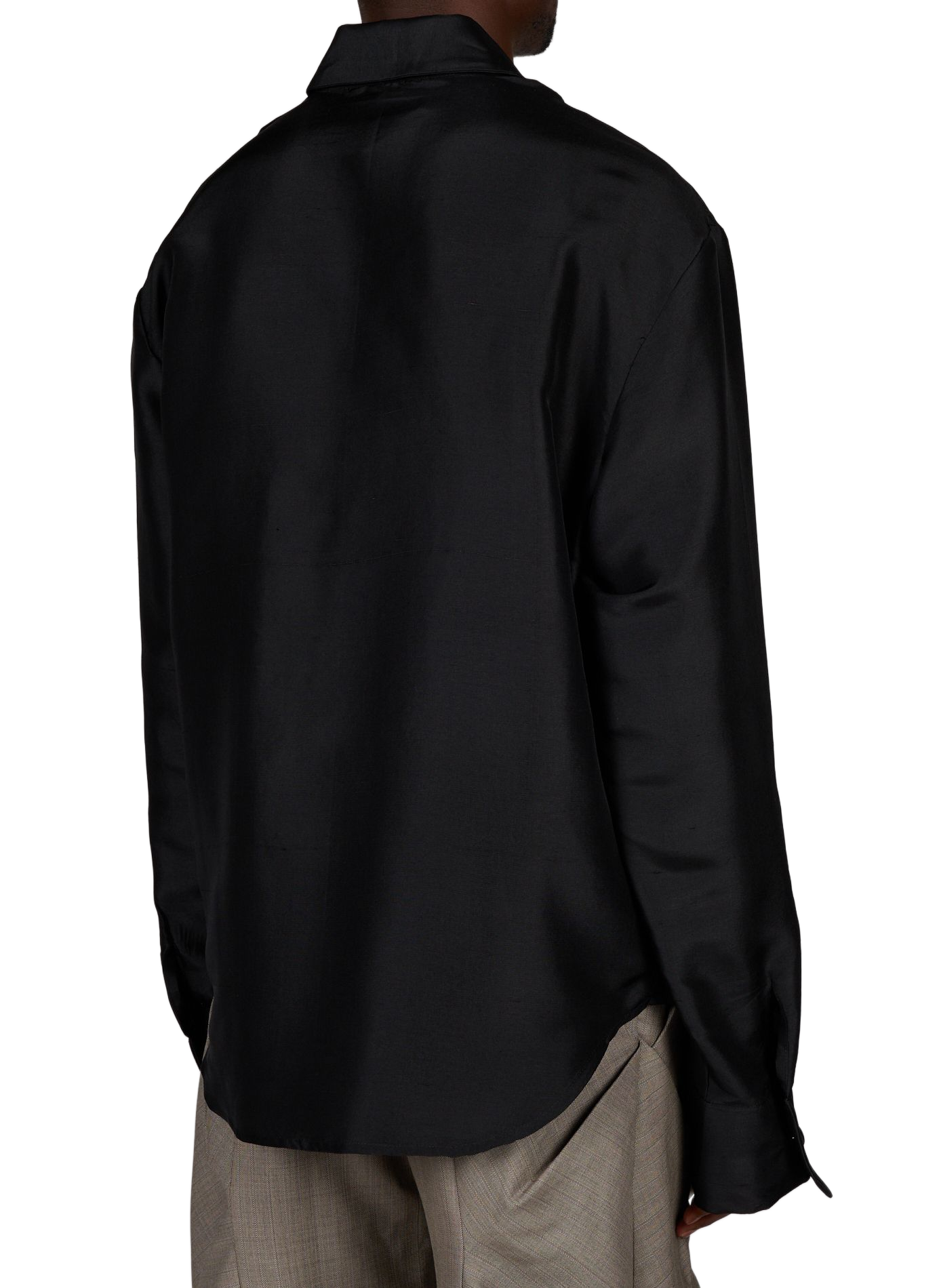 Straight silk shirt CAMPILLO Black
