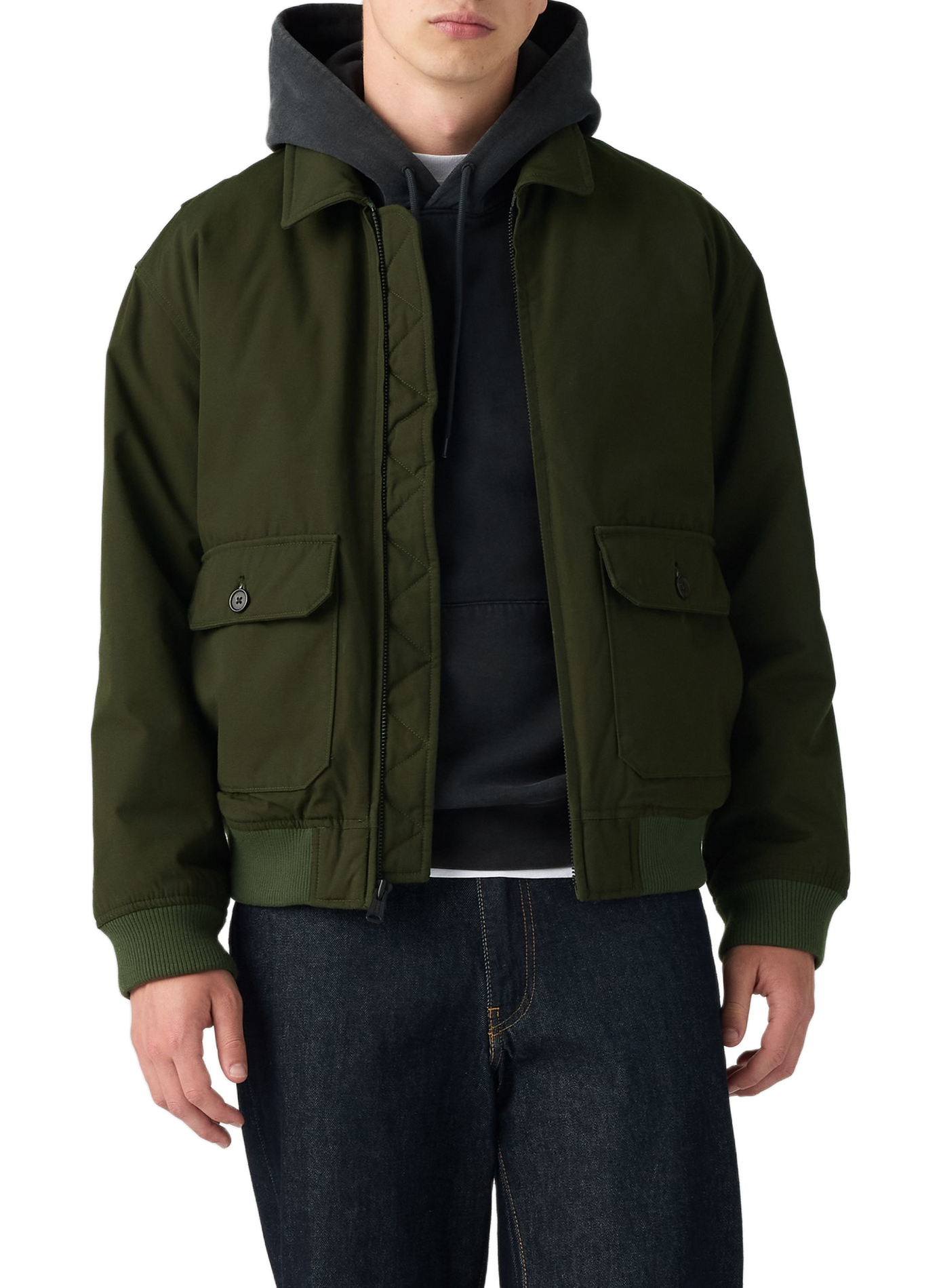Jacke mit klassischem Baumwollkragen LEVI'S Grun