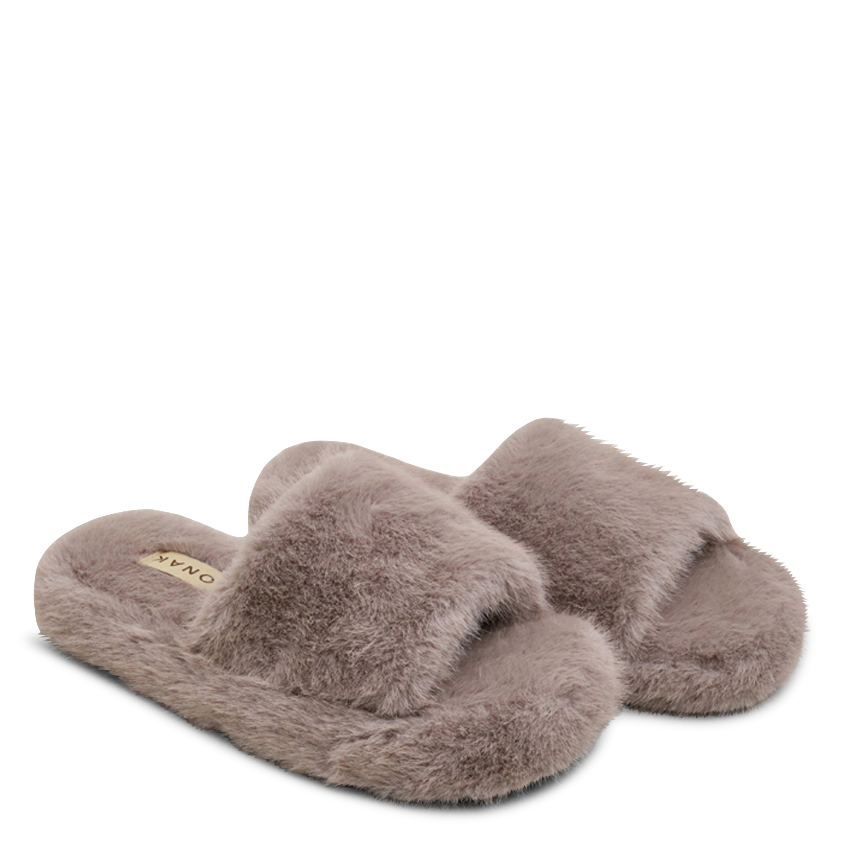 Chaussons effet fourrure journey JONAK Gris
