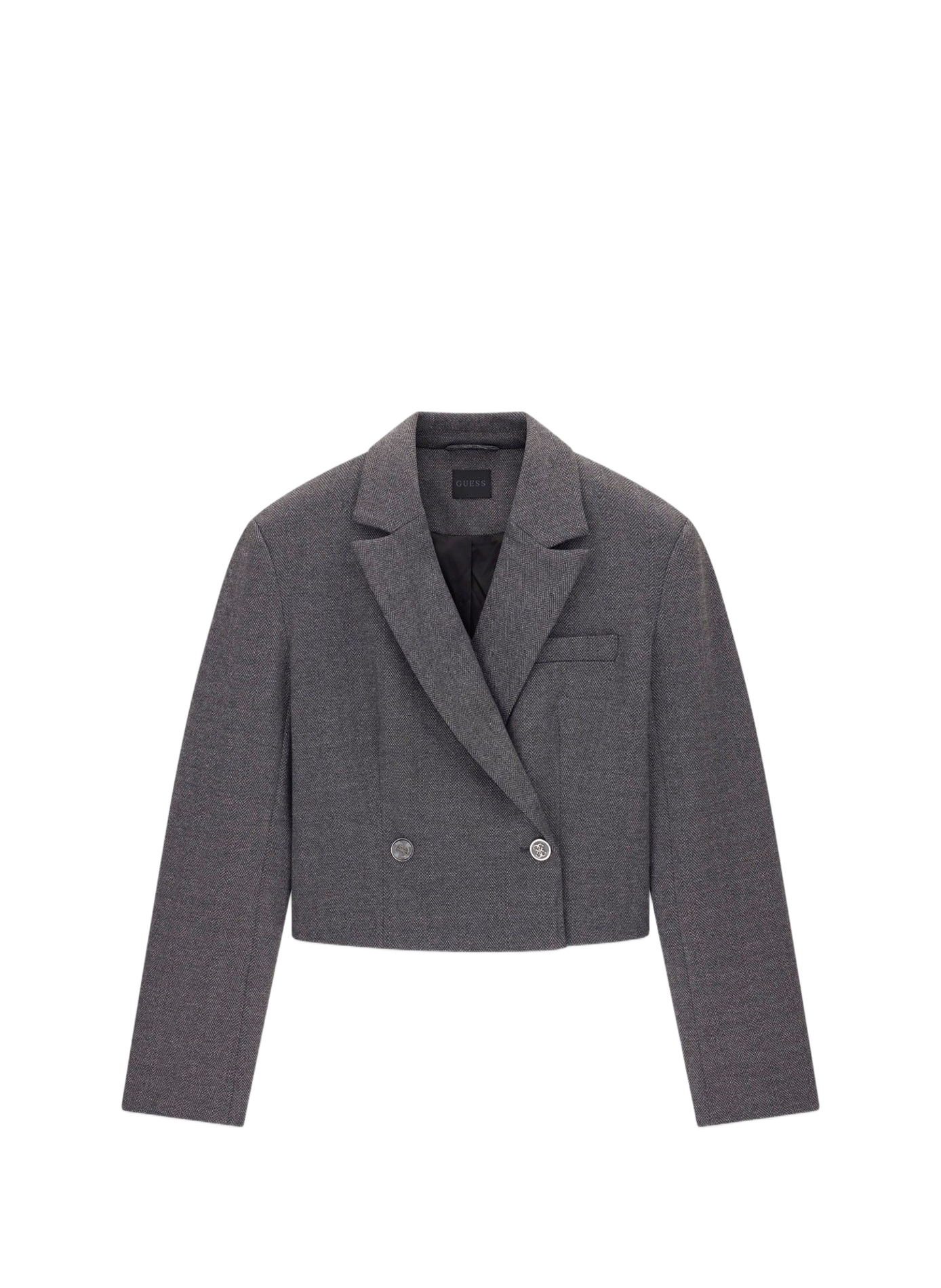 Kurze Jacke mit Reverskragen GUESS Grau