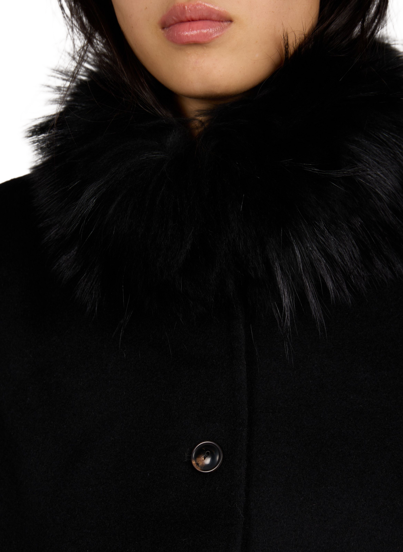 Cléo short coat in a wool blend VIKTORIA CHAN Black