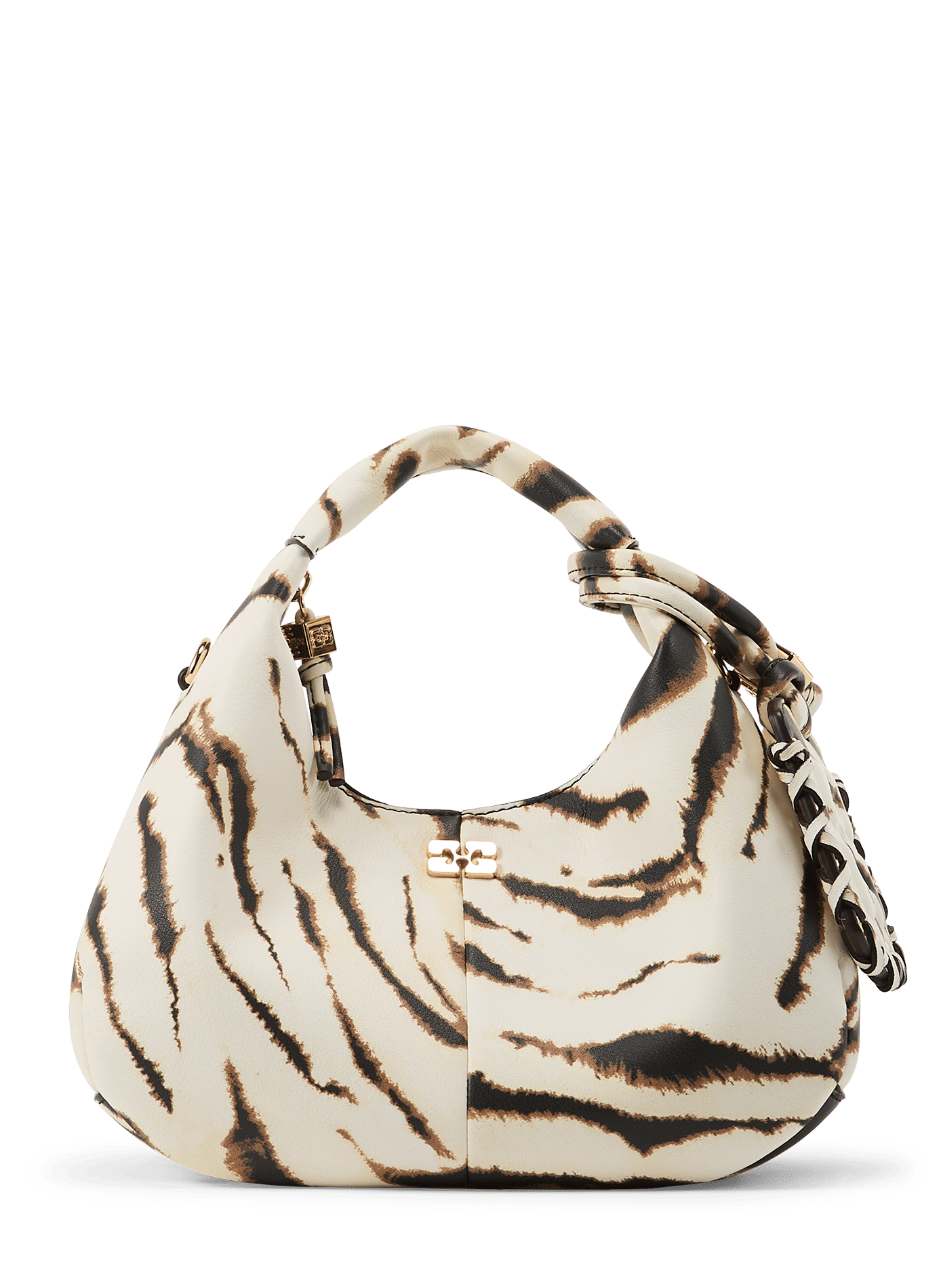 Sac à main Hobo imprimé GANNI Multicolore