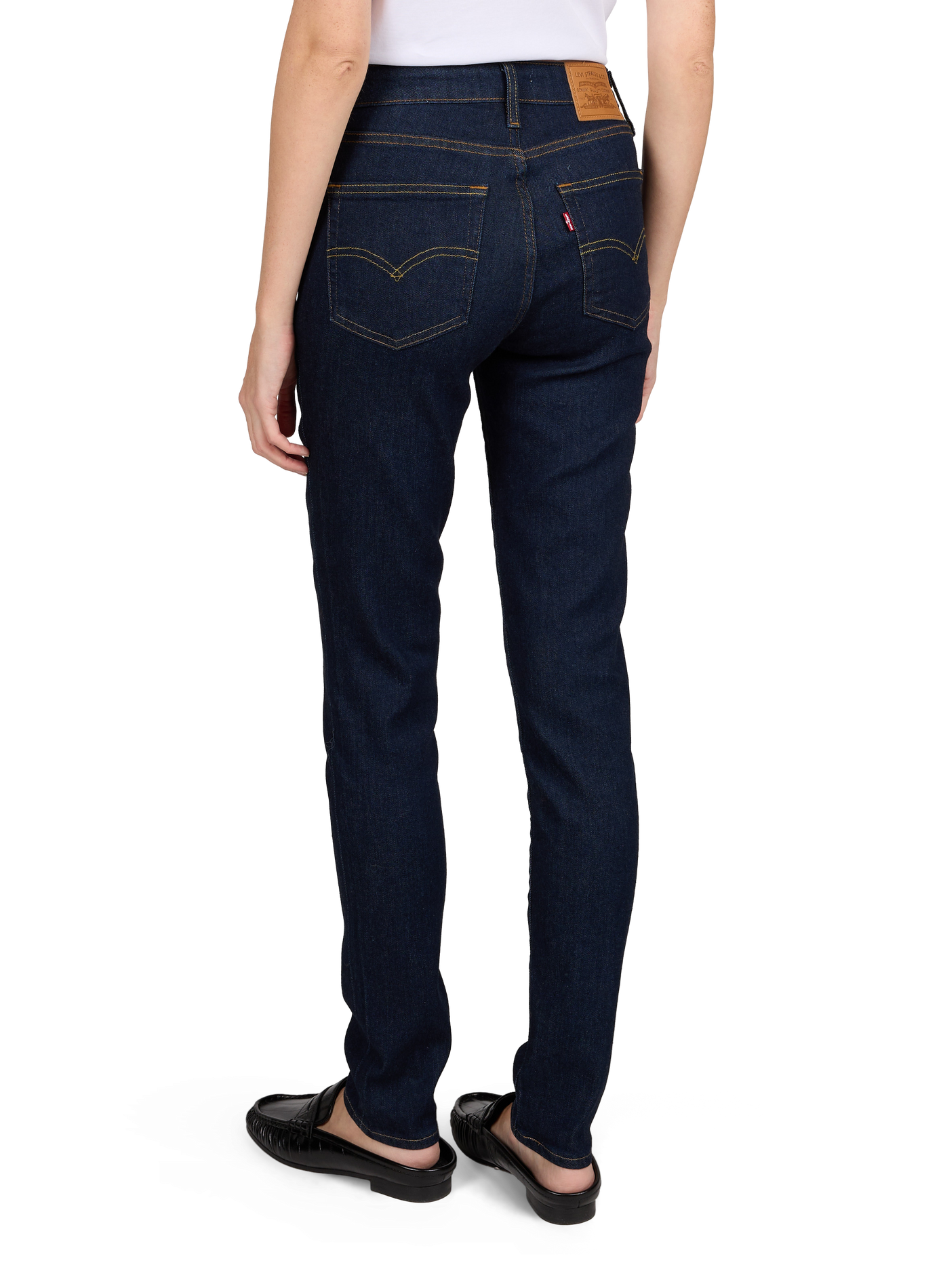 721 High-rise skinny jeans in blended cotton LEVI'S Blue