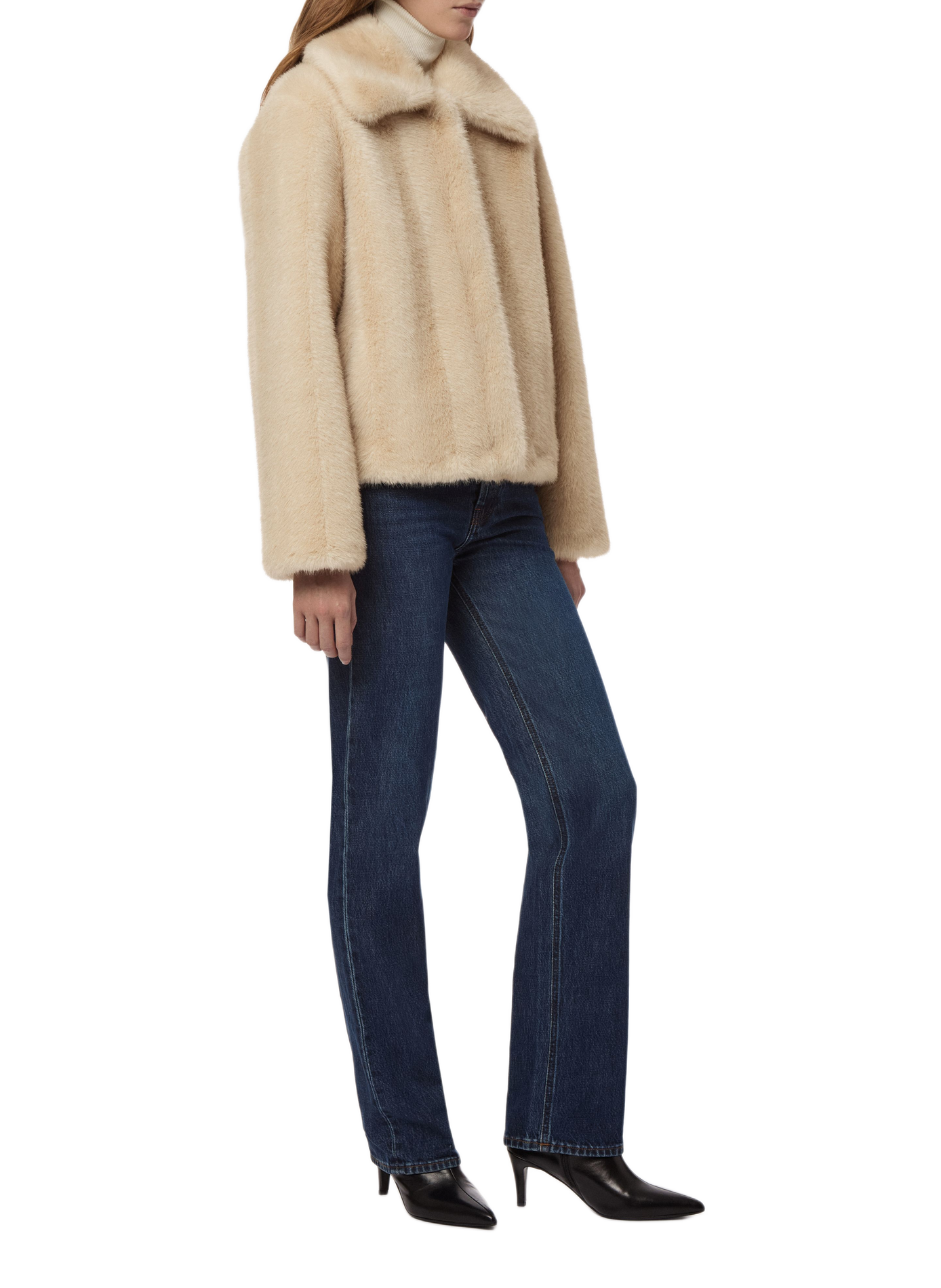 Coat with classic fur collar | Beige APPARIS Women