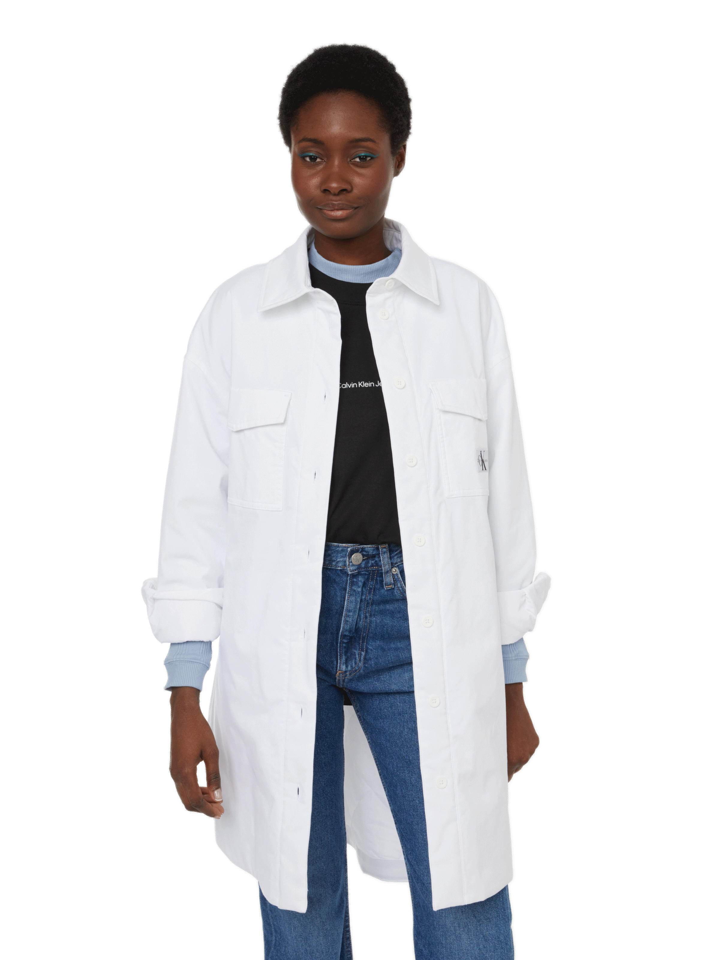 Veste mi-longue en coton CALVIN KLEIN