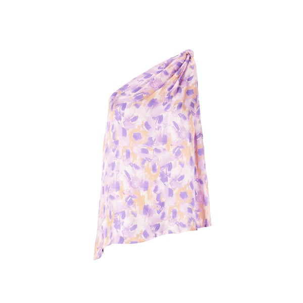 Top asymétrique à imprimé