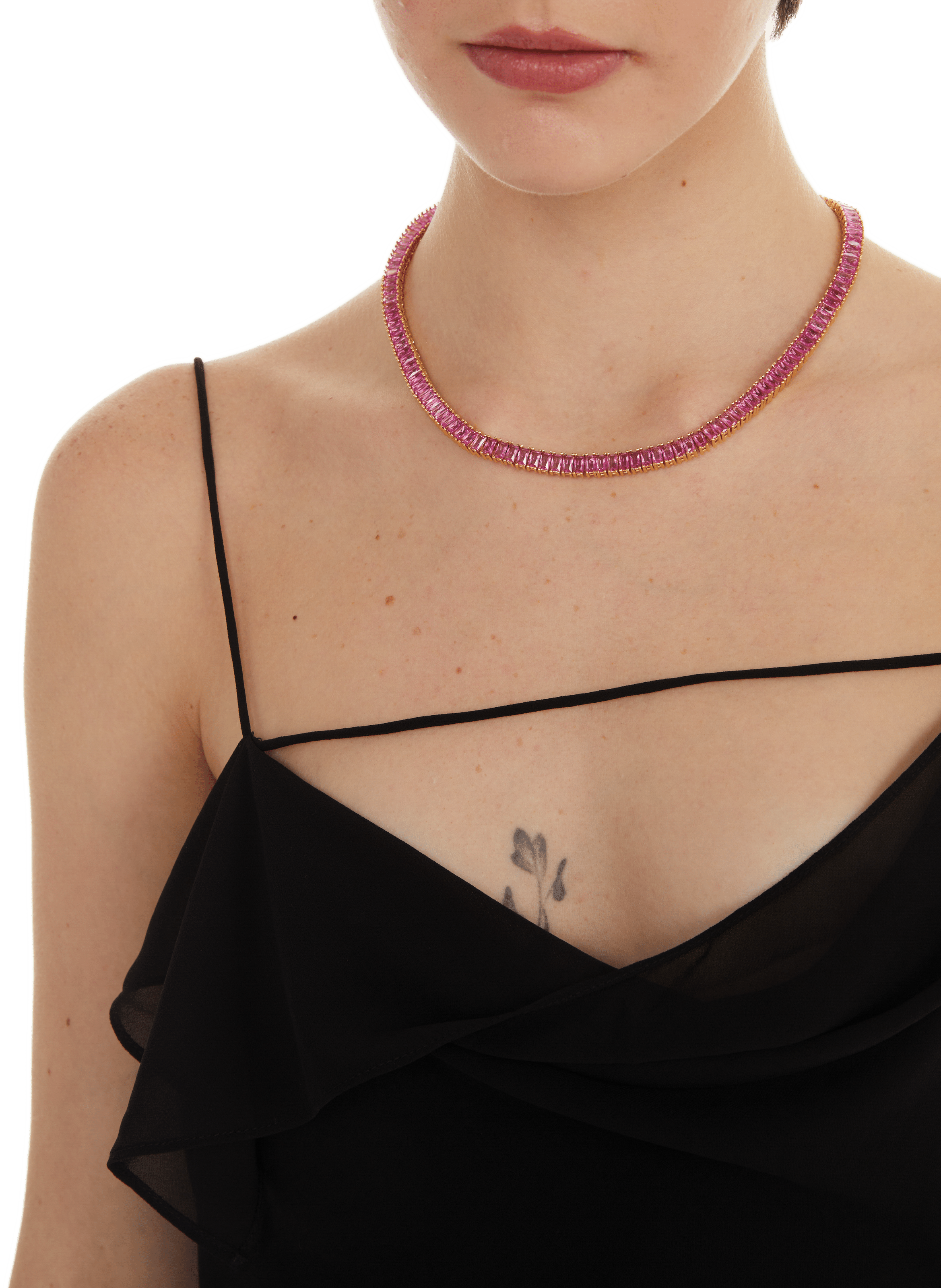 Collier Baguette  CRYSTAL HAZE Bleu