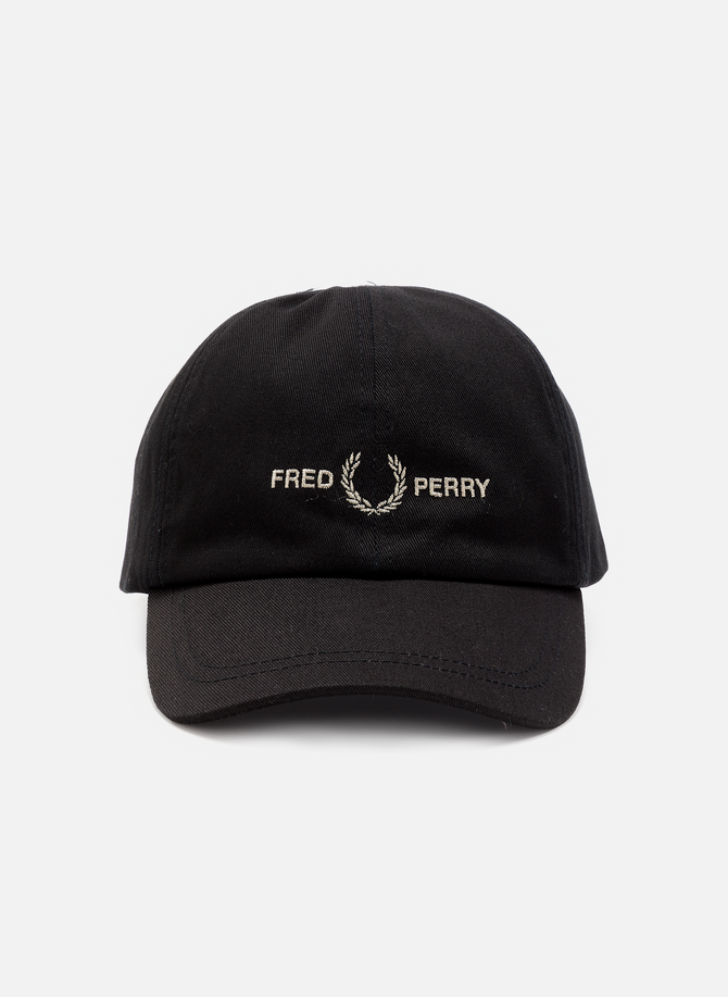 Cotton logo baseball cap FRED PERRY