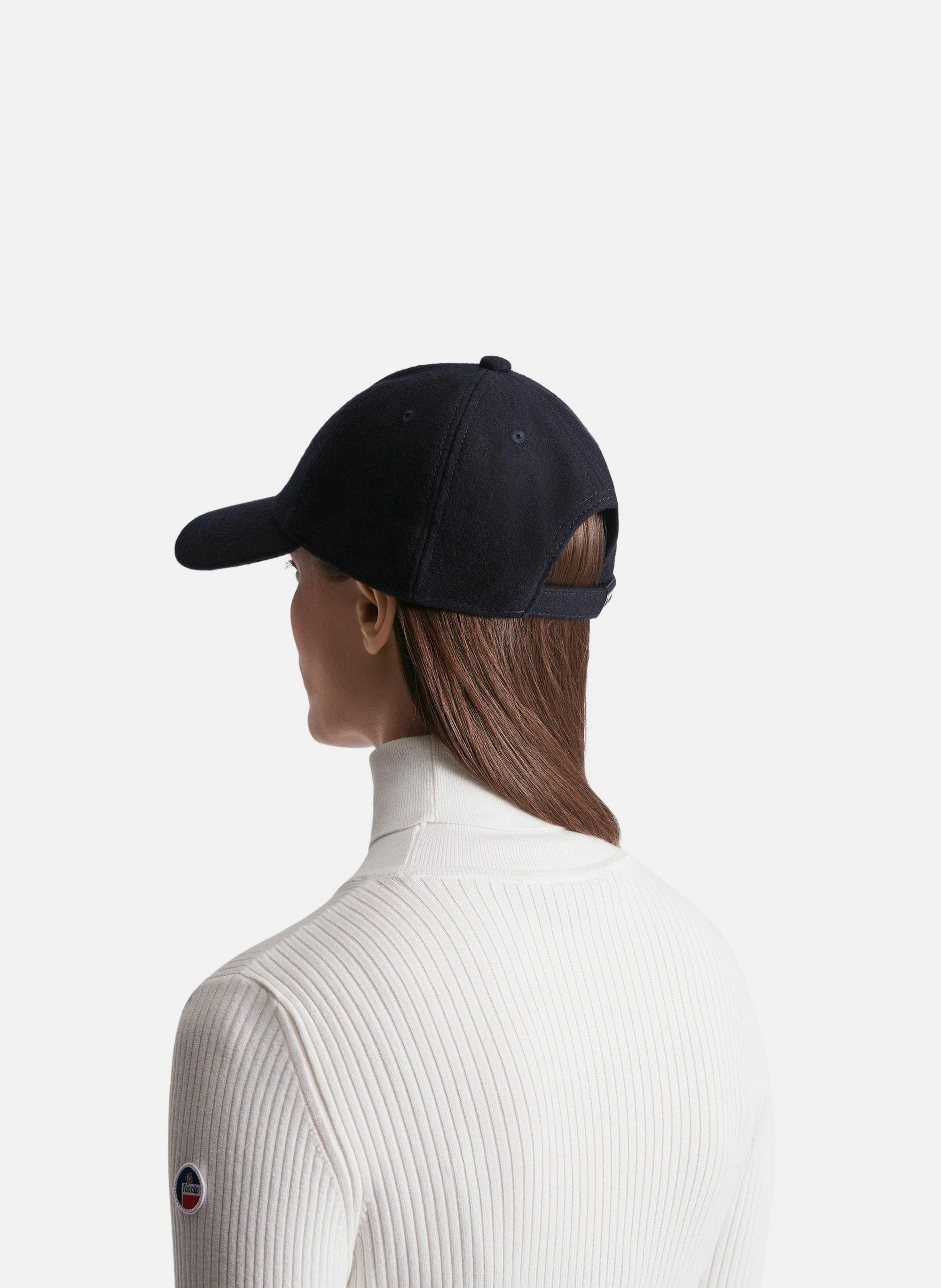Casquette wool cap laine FUSALP Bleu