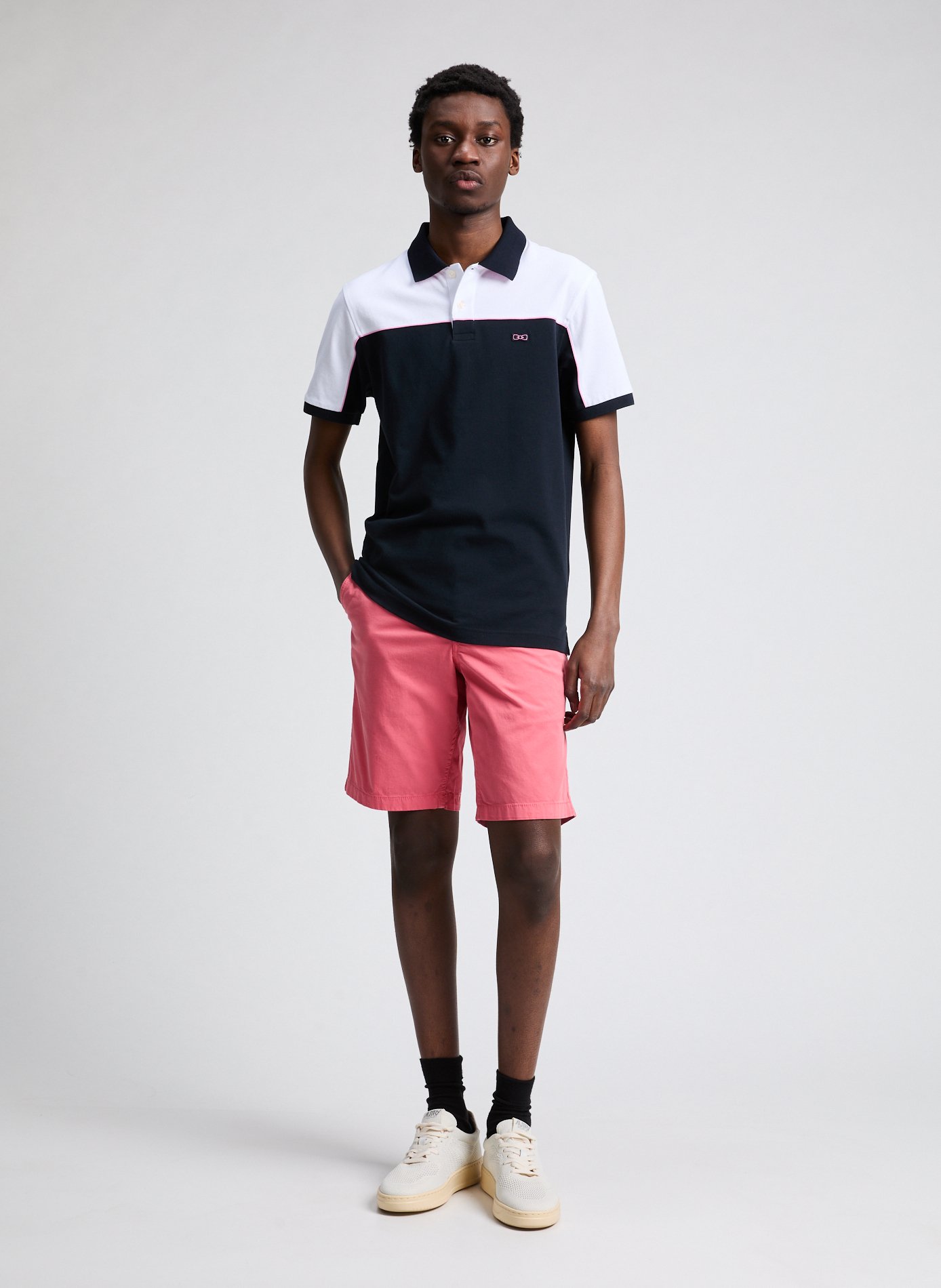 Polo manches courtes en coton EDEN PARK Bleu