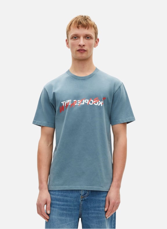 T-shirt manches courtes what is Bleu by THE KOOPLES THE KOOPLES T-shirt manches courtes what is Bleu