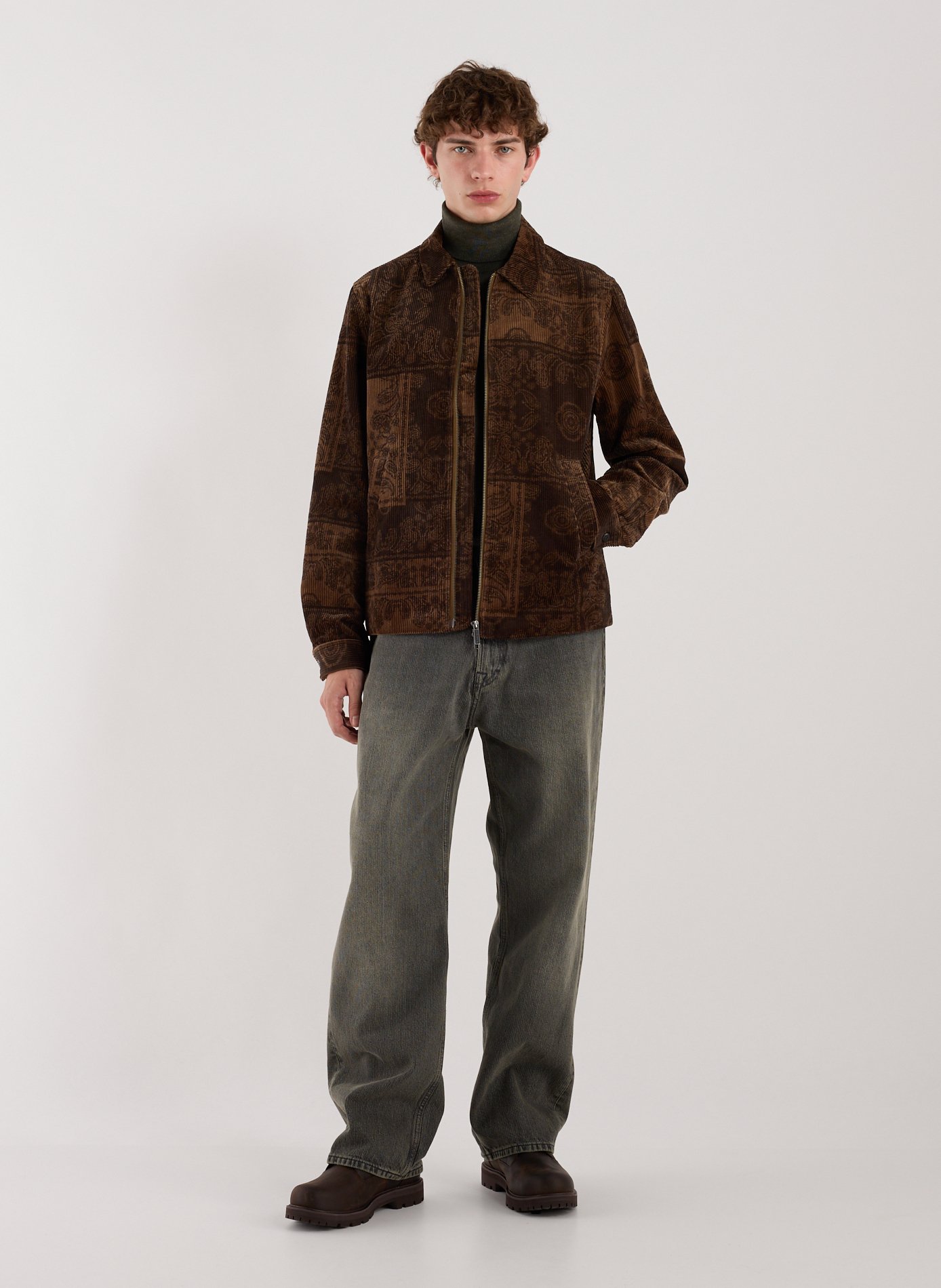 Ribbed Marchall Jacket LES DEUX Brown