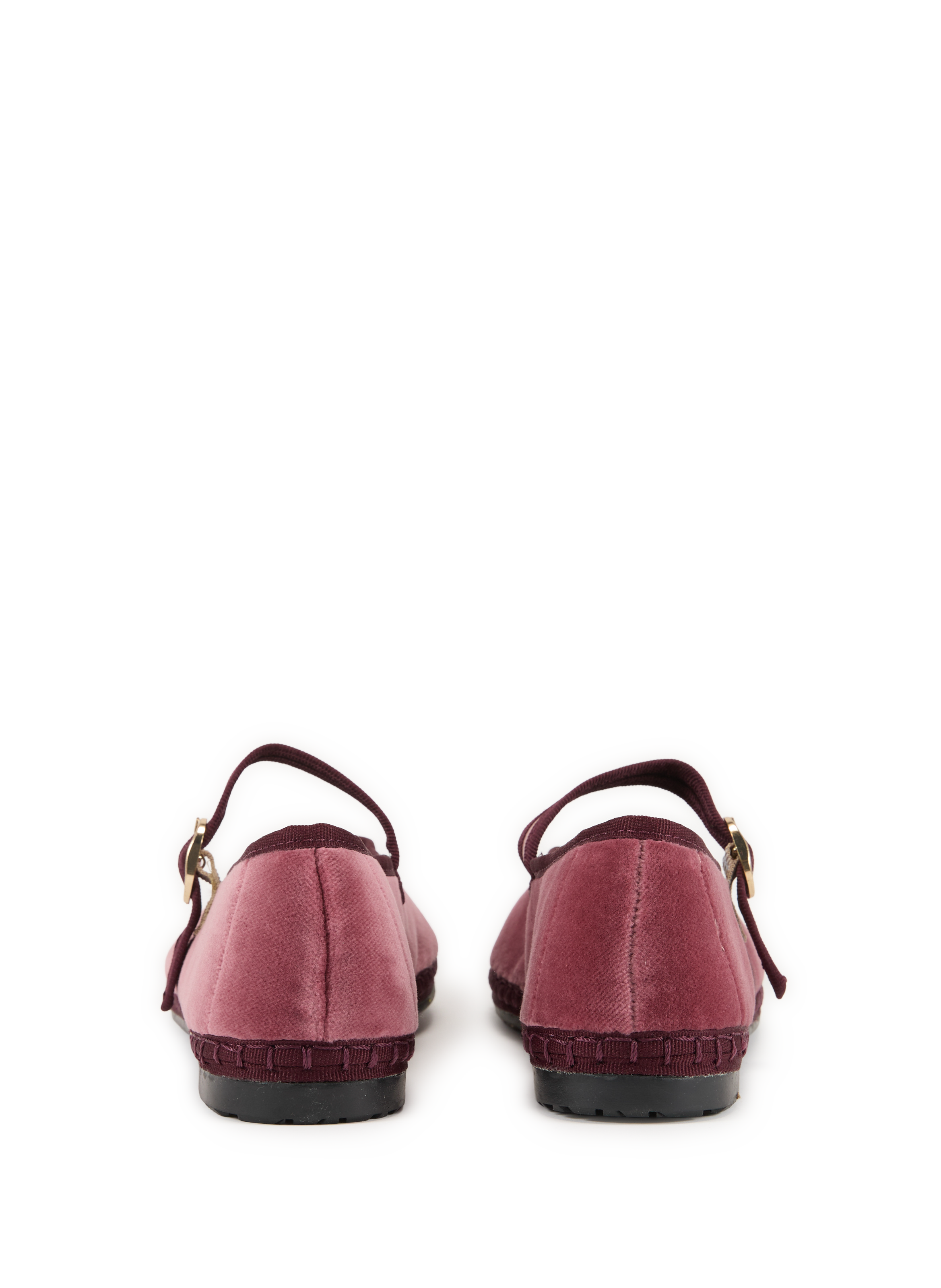 Ballerines à bride en coton mélangé FLABELUS Rouge