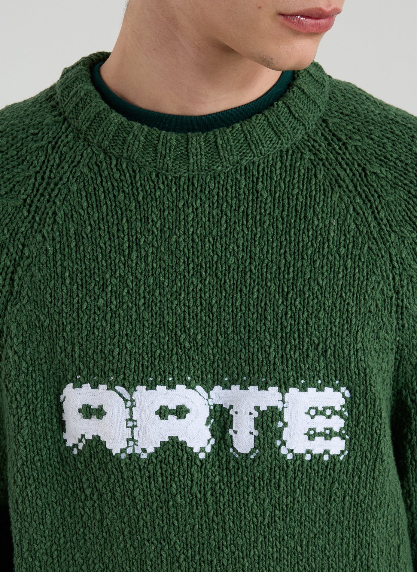 Cotton-blend jumper ARTE ANTWERP Khaki