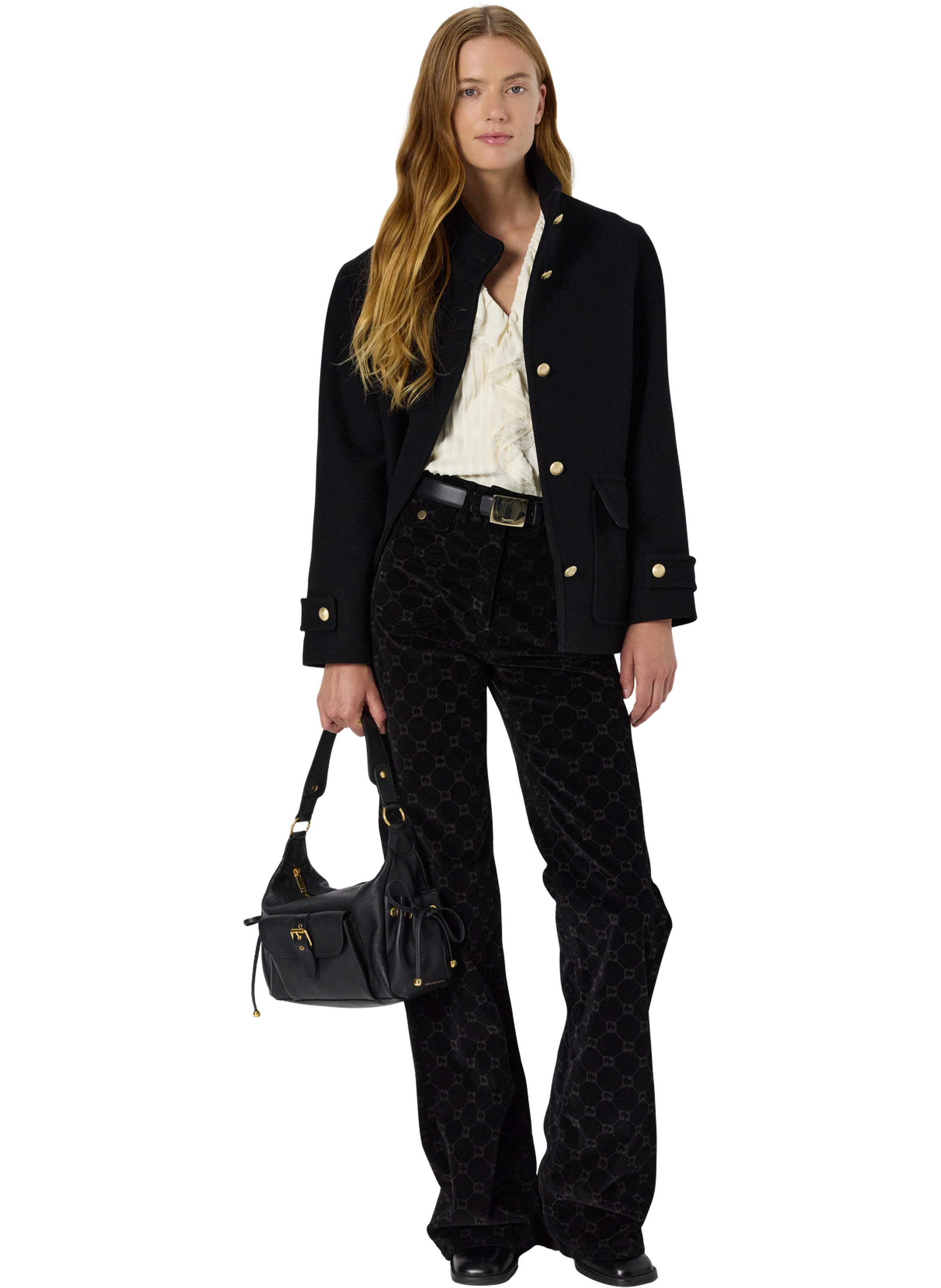 Manteau court à col montant - maud GERARD DAREL Noir