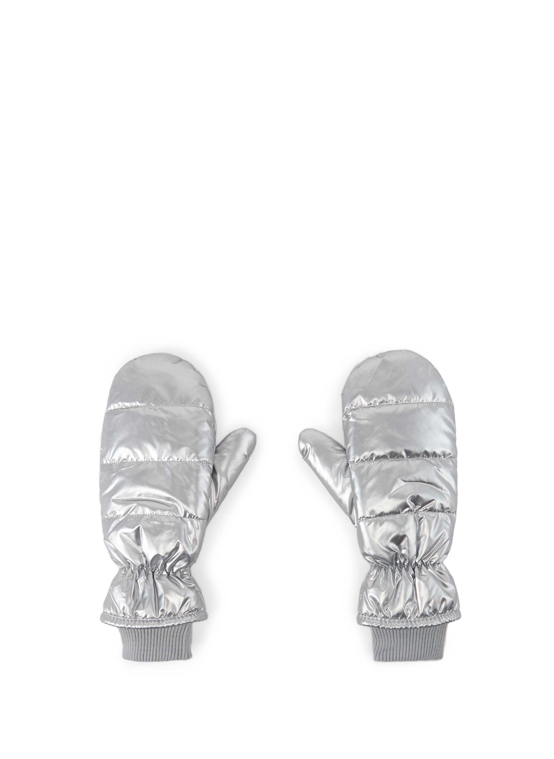 SAISON 1865 Quilted mittens Silver