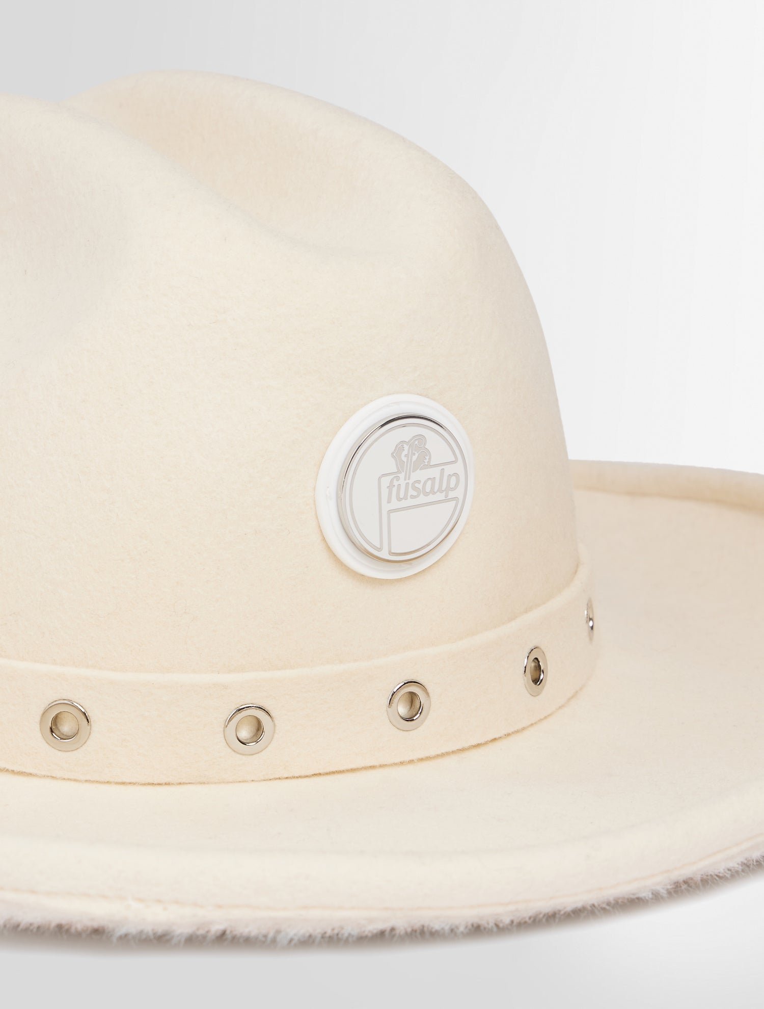 Chapeau cowboy coupe regular FUSALP Blanc