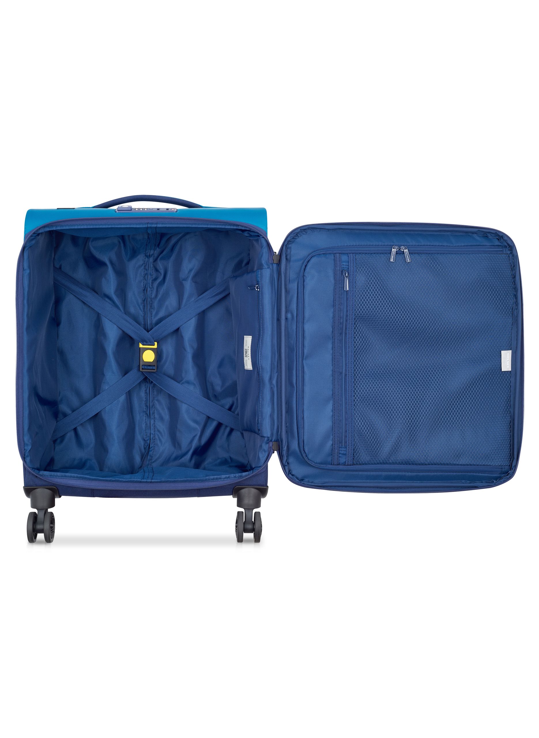 Valise cabine souple taille s - brochant 3 DELSEY PARIS Bleu