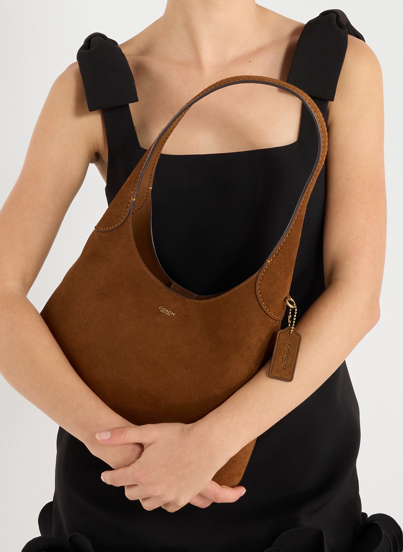 Brooklyn leather handbag COACH Brown