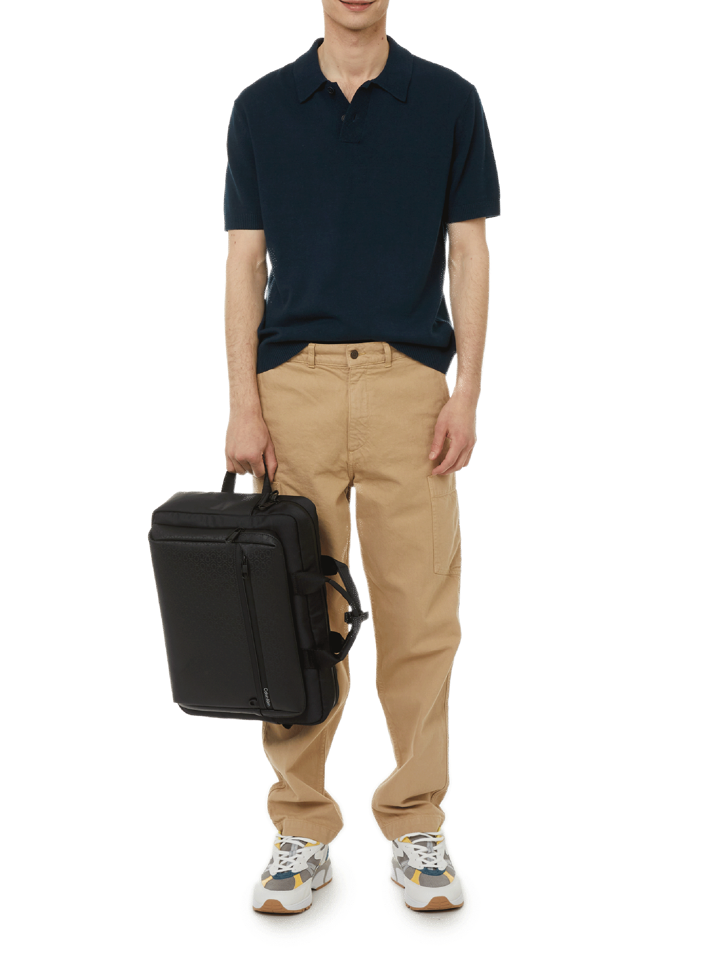 Polo en lin et coton SAISON 1865 Bleu