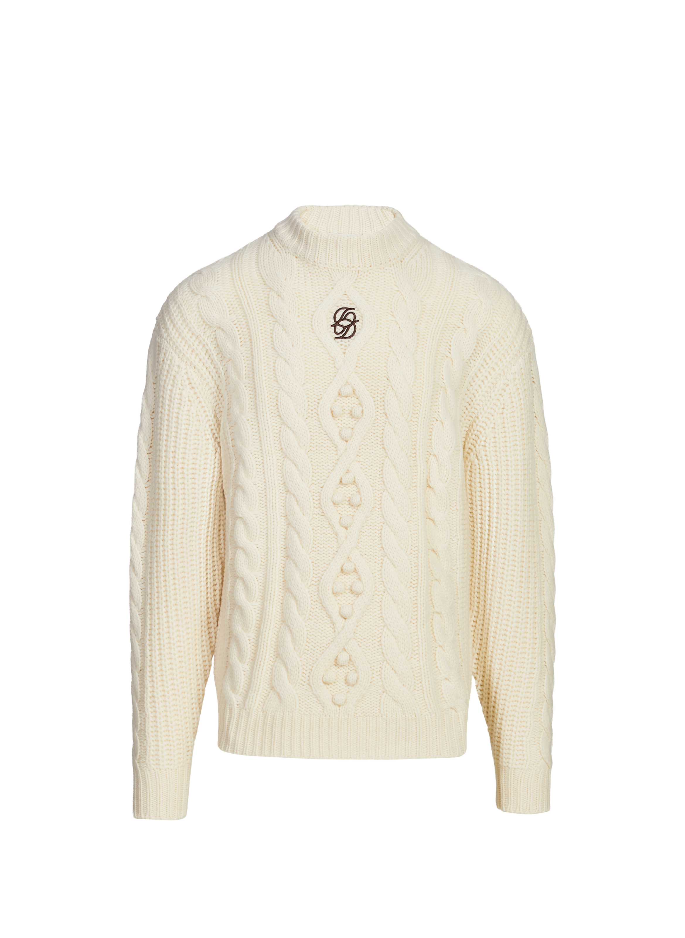 Pull La Maille torsadée DROLE DE MONSIEUR Beige