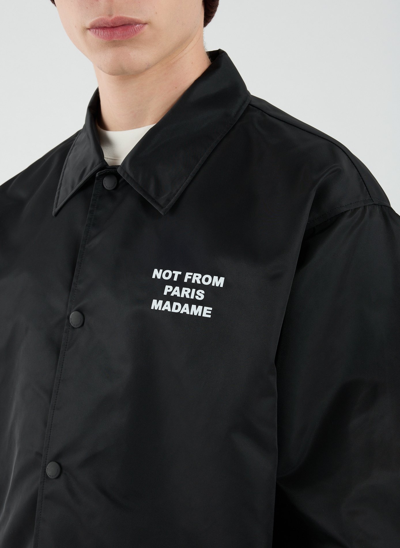 The slogan jacket DROLE DE MONSIEUR Black