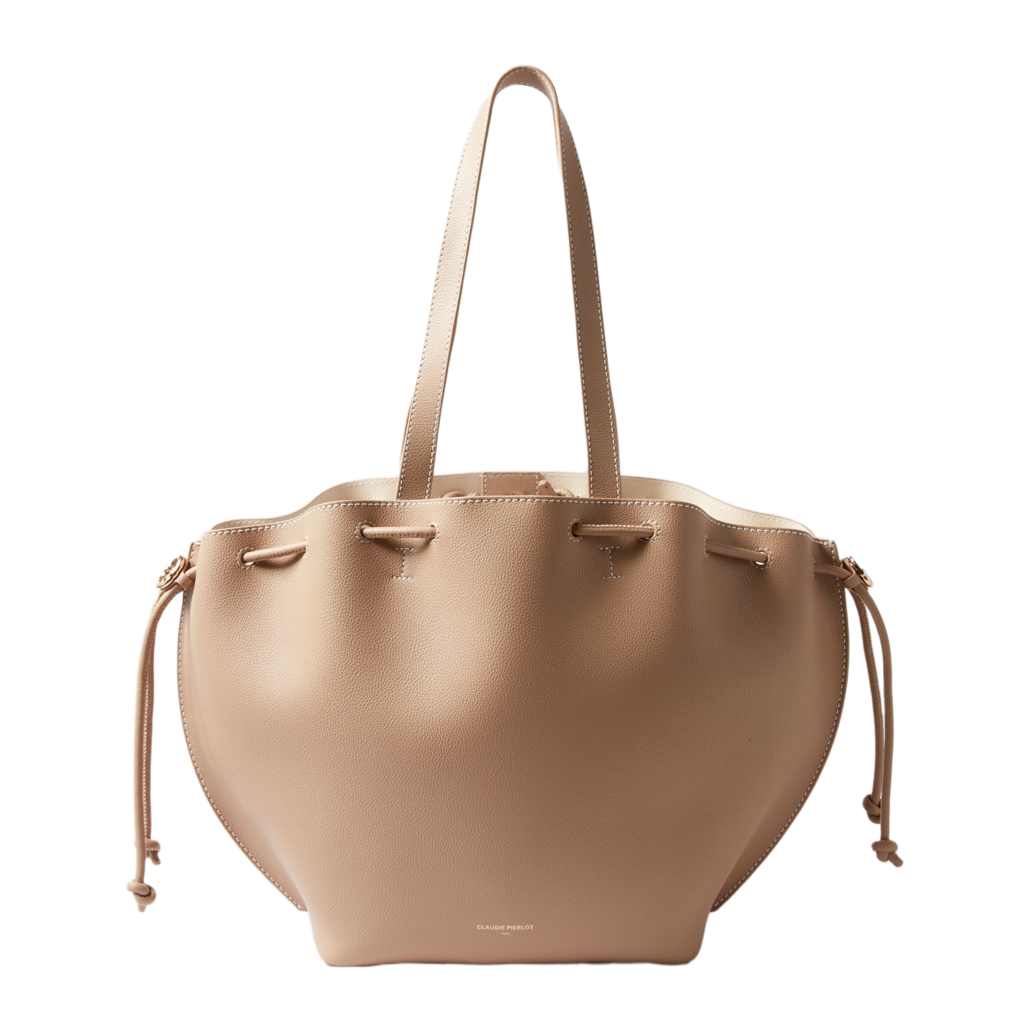 Cabas en cuir CLAUDIE PIERLOT Beige