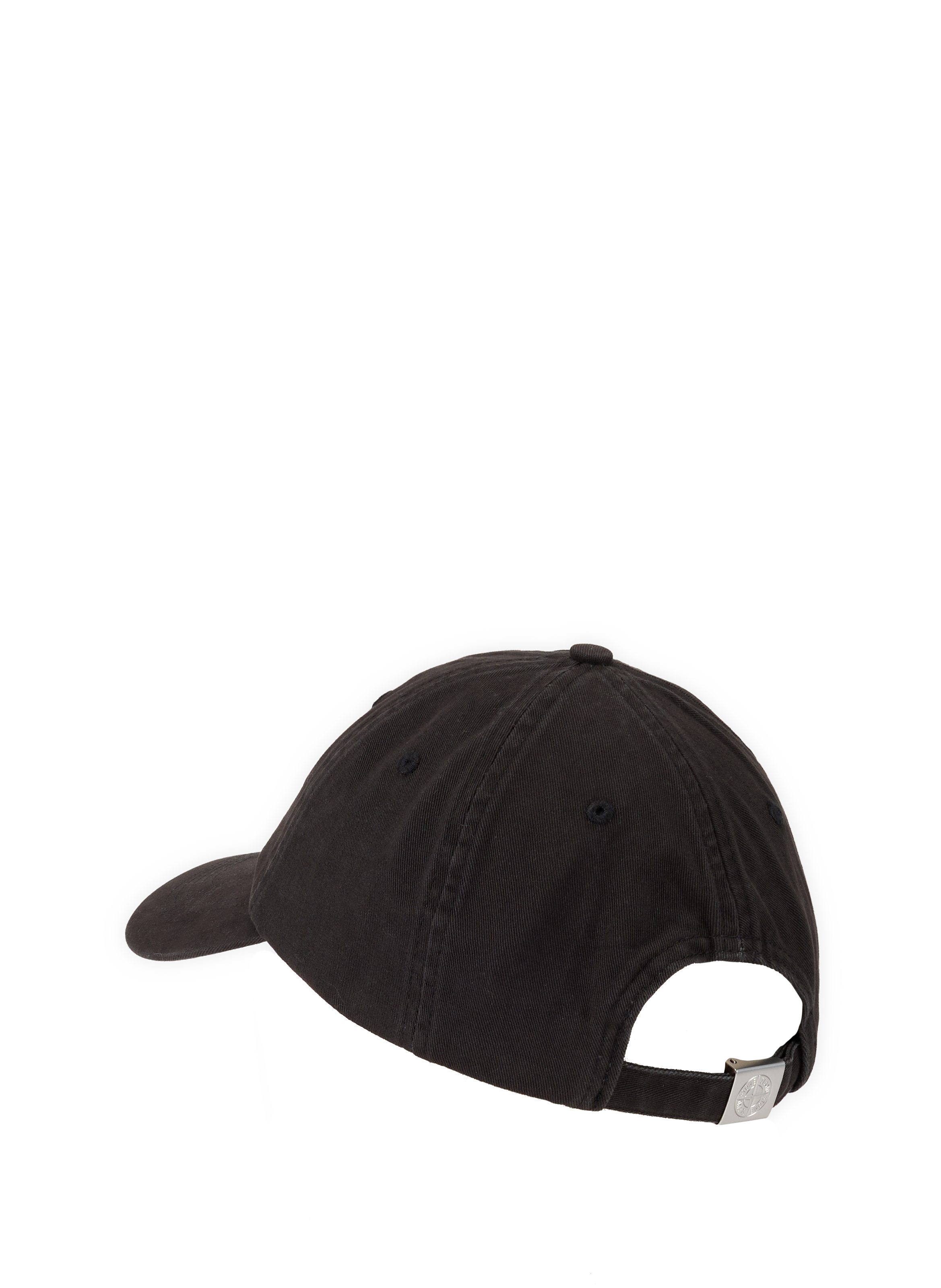 Cotton Logo Baseball Cap STONE ISLAND Black