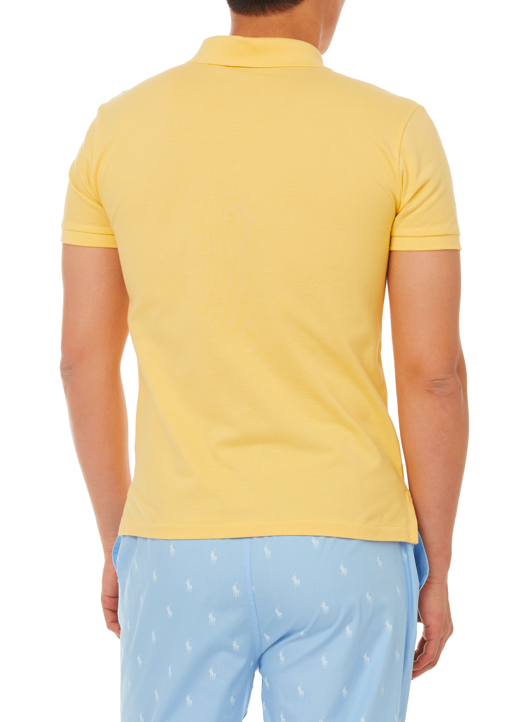 Polo slim en maille piqué de coton POLO RALPH LAUREN Jaune