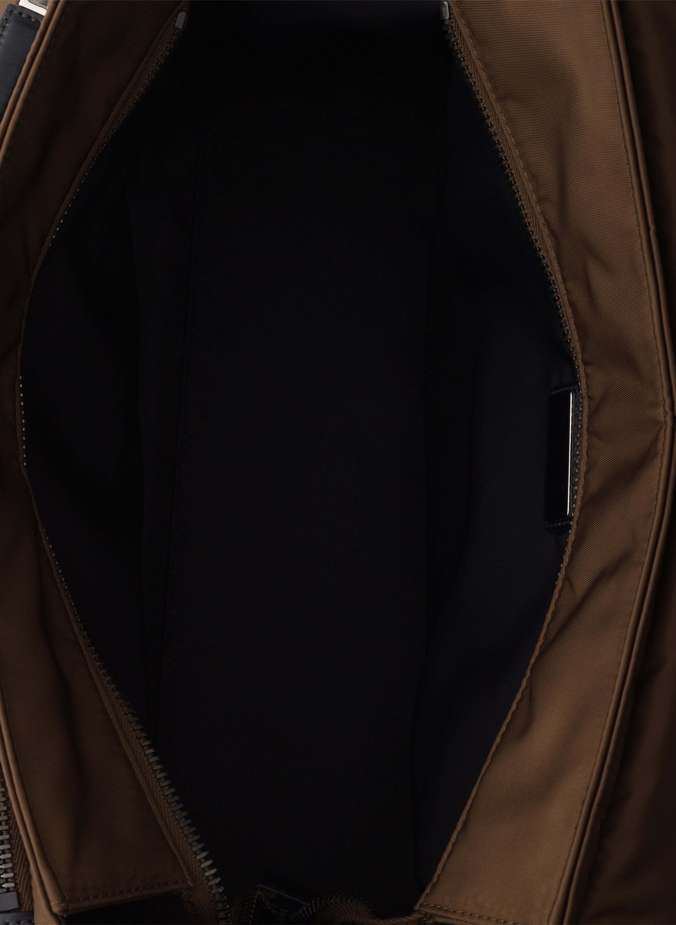 Sac prada explore en re-nylon et cuir PRADA Marron