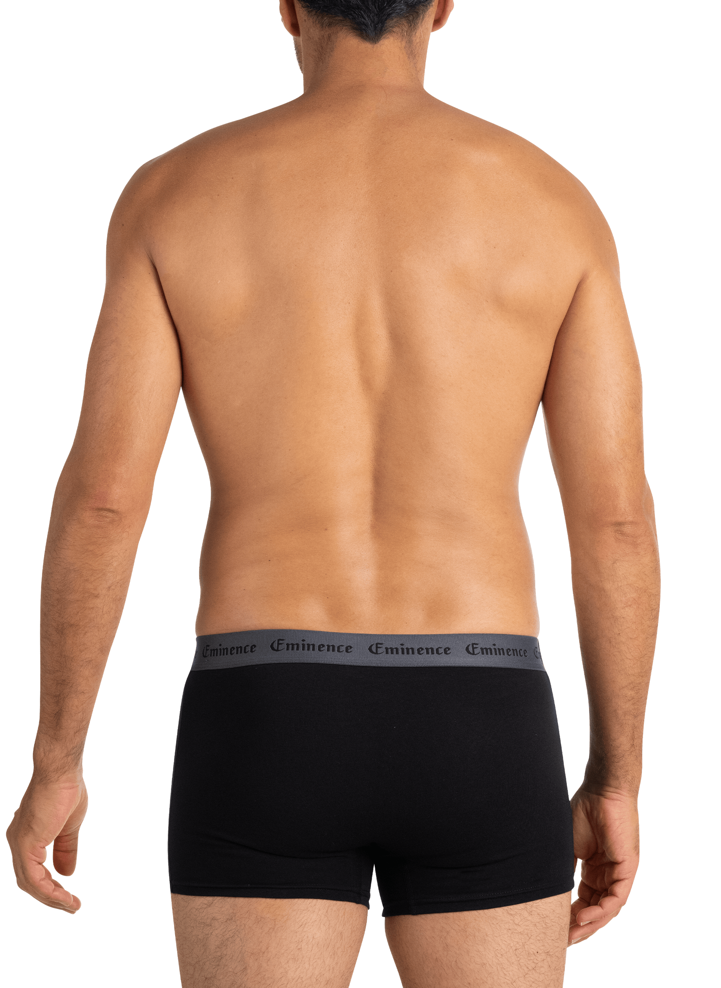 Lot de 3 boxers unis en coton mélangé EMINENCE Noir