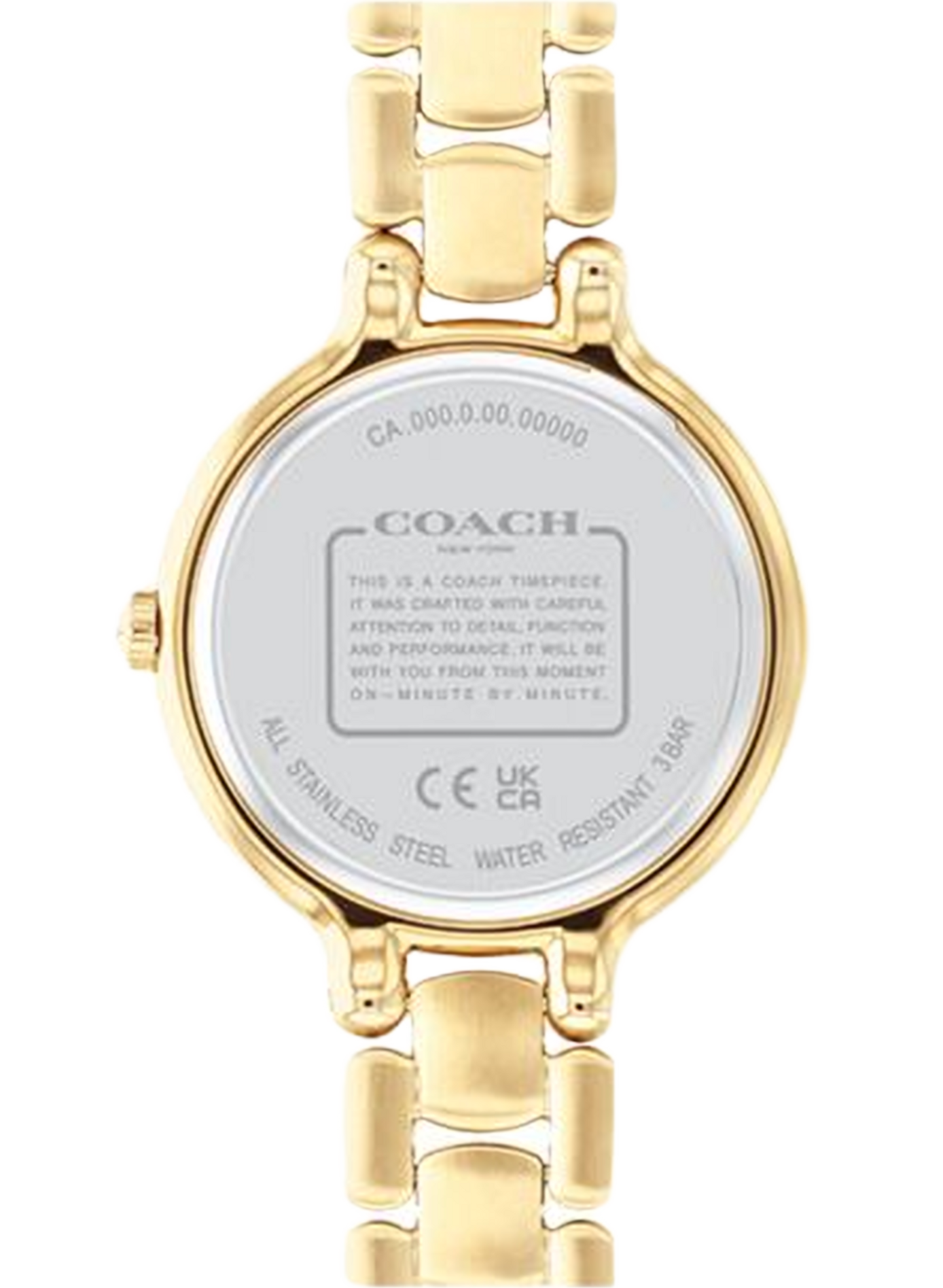 Montre quartz Chelsea en acier inoxydable COACH MONTRES Doré