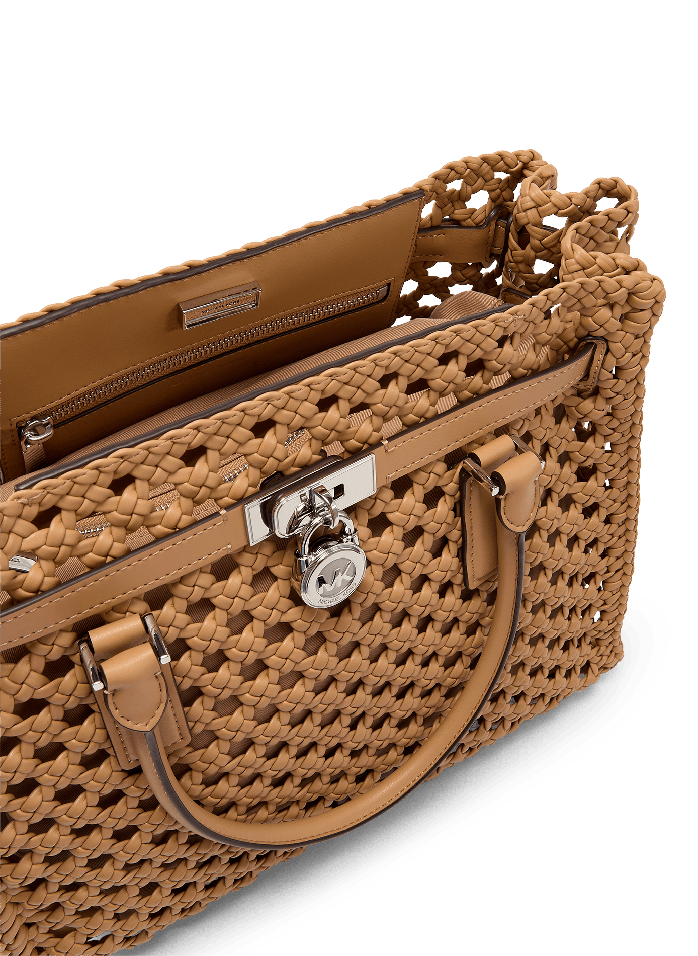 Grande borsa Hamilton Moderna intrecciata MICHAEL KORS Marrone