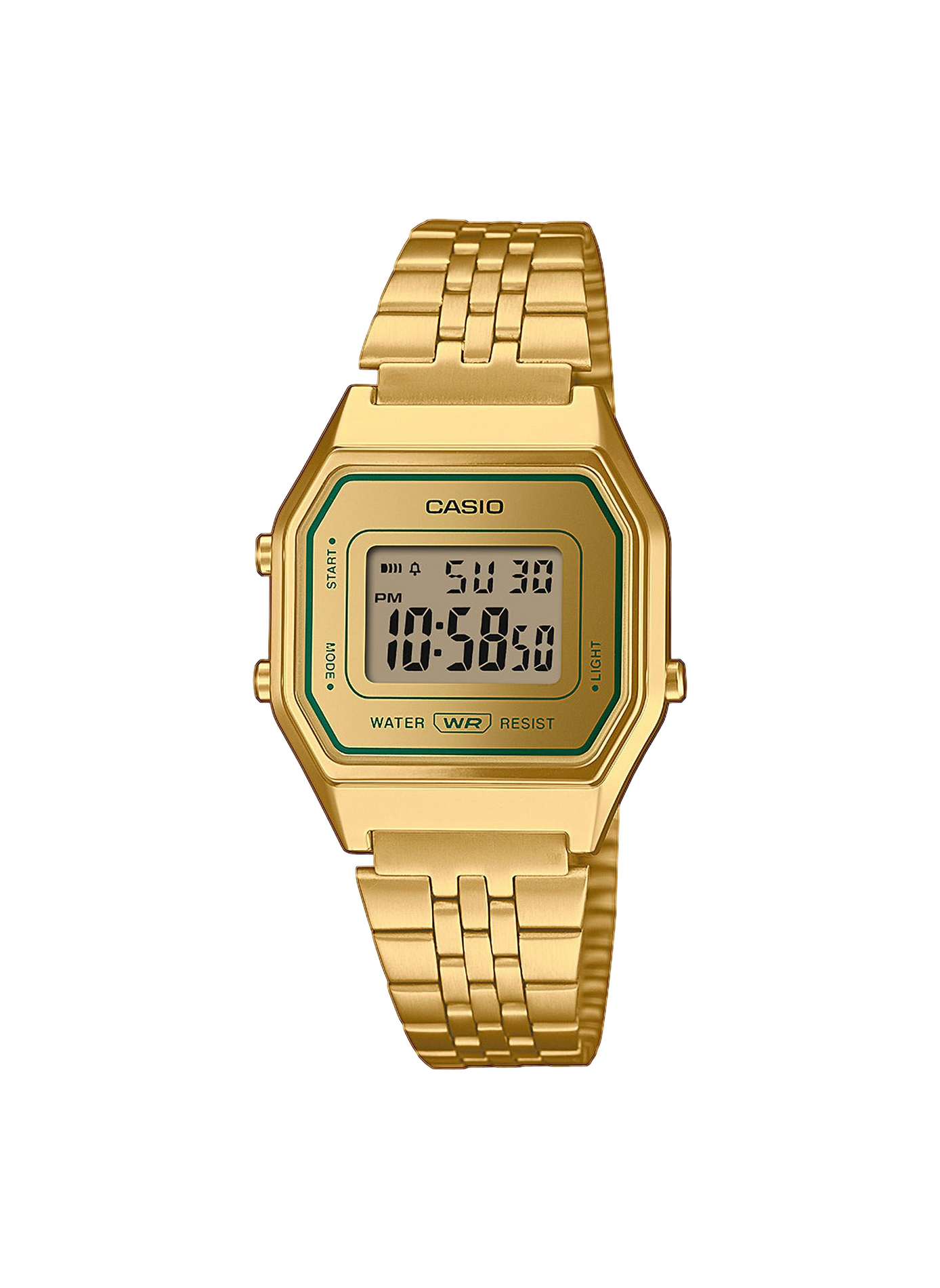 Montre Vintage en acier inoxydable CASIO Doré